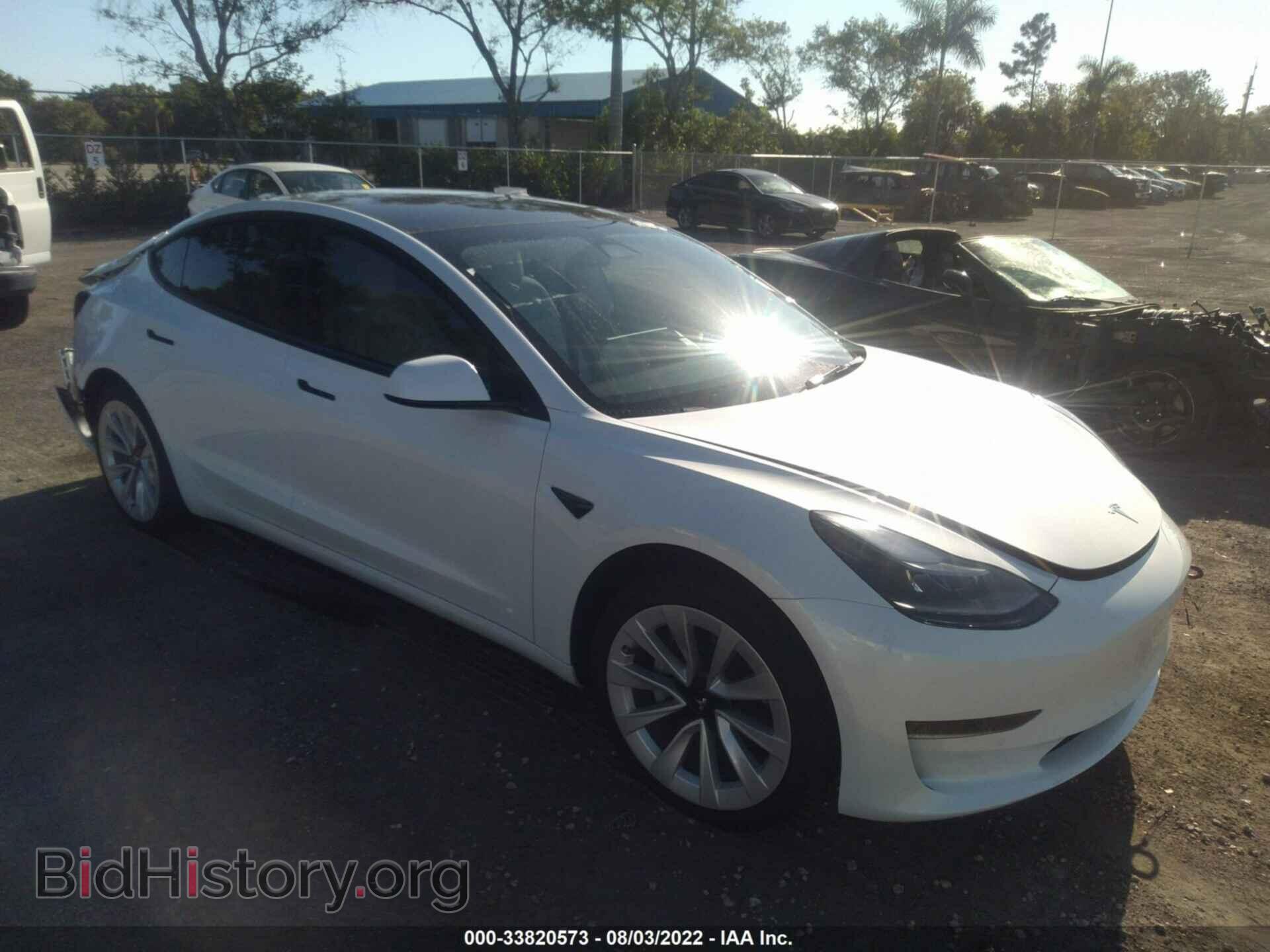 Photo 5YJ3E1EA2NF105637 - TESLA MODEL 3 2022