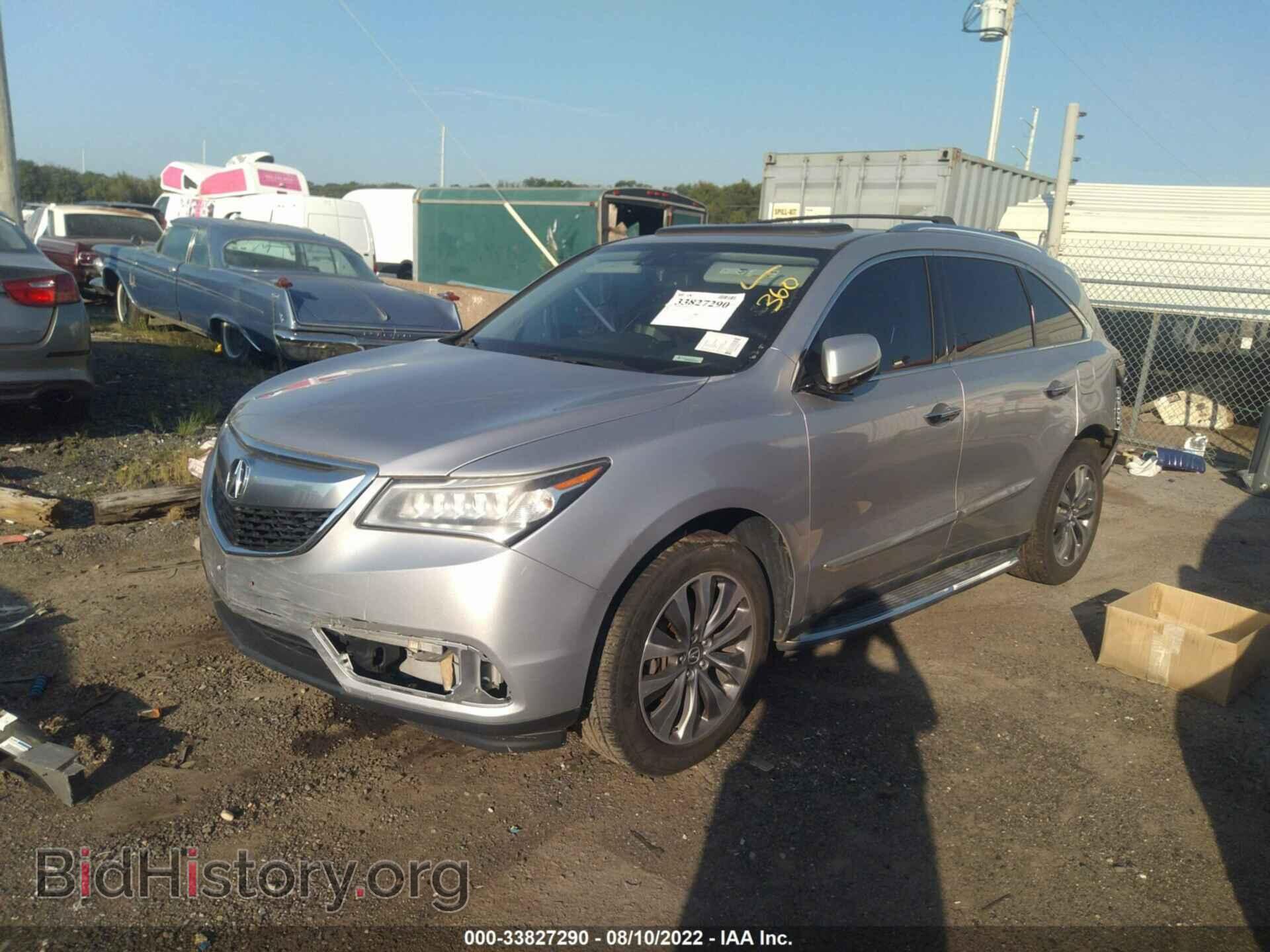 2014 ACURA MDX - VIN: 5FRYD4H44EB003576 - Фото 2