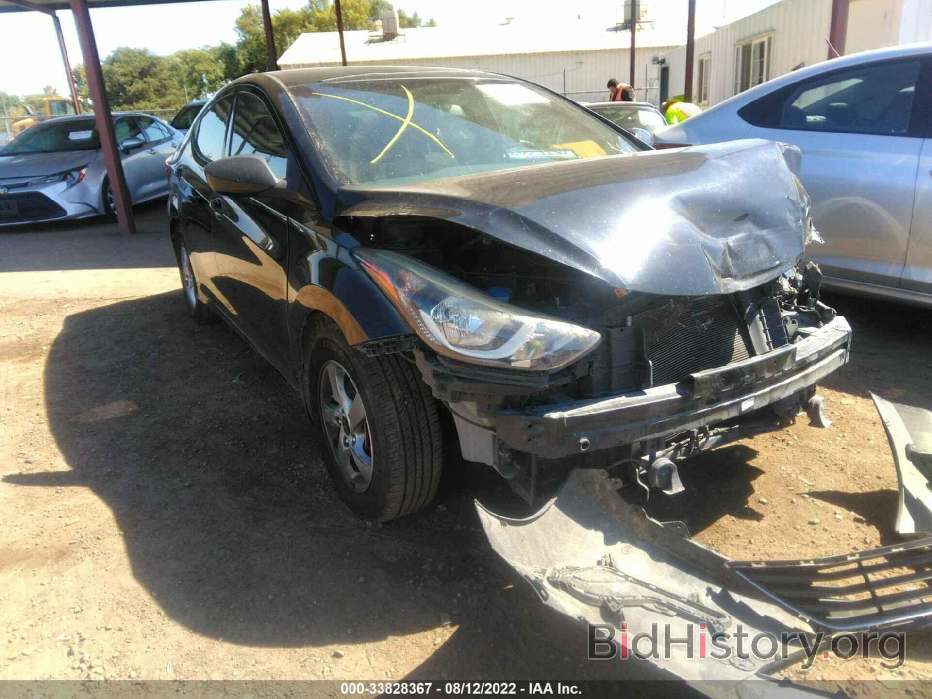 Photo KMHDH4AEXFU415335 - HYUNDAI ELANTRA 2015