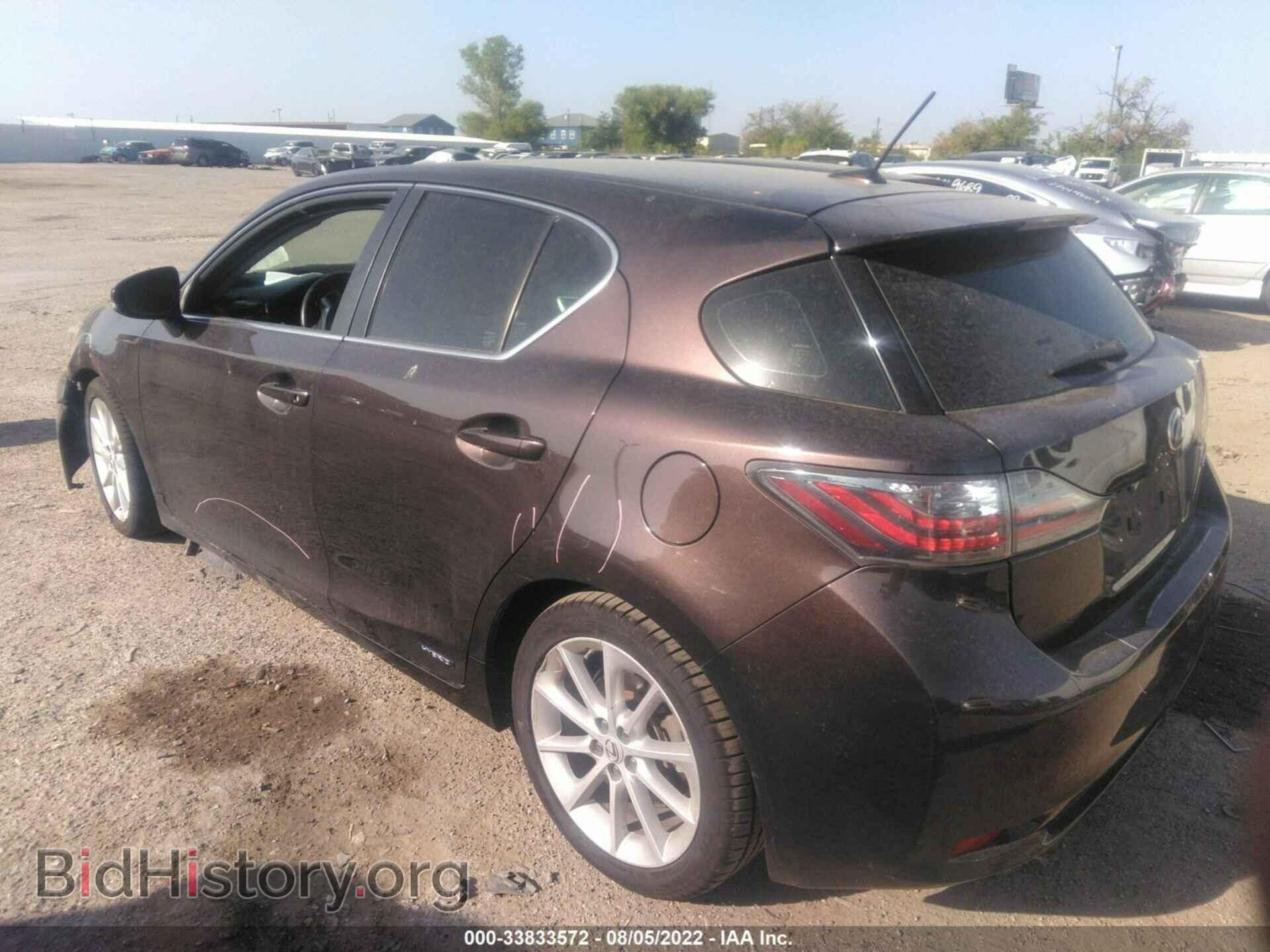 2012 LEXUS CT 200H - VIN: JTHKD5BH2C2093091 - Photo 3
