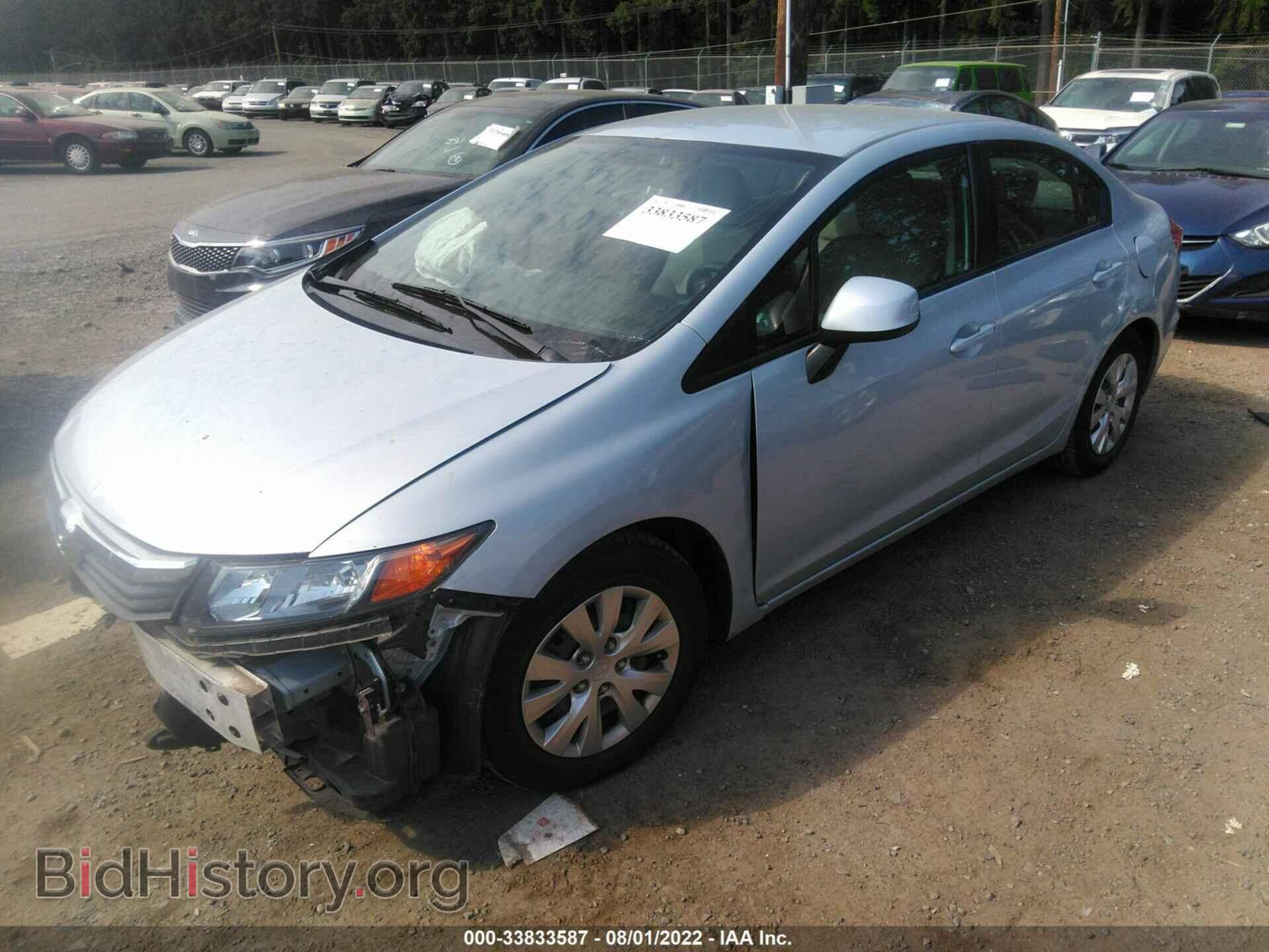 2012 HONDA CIVIC SDN - VIN: 2HGFB2F59CH518645 - Фото 2
