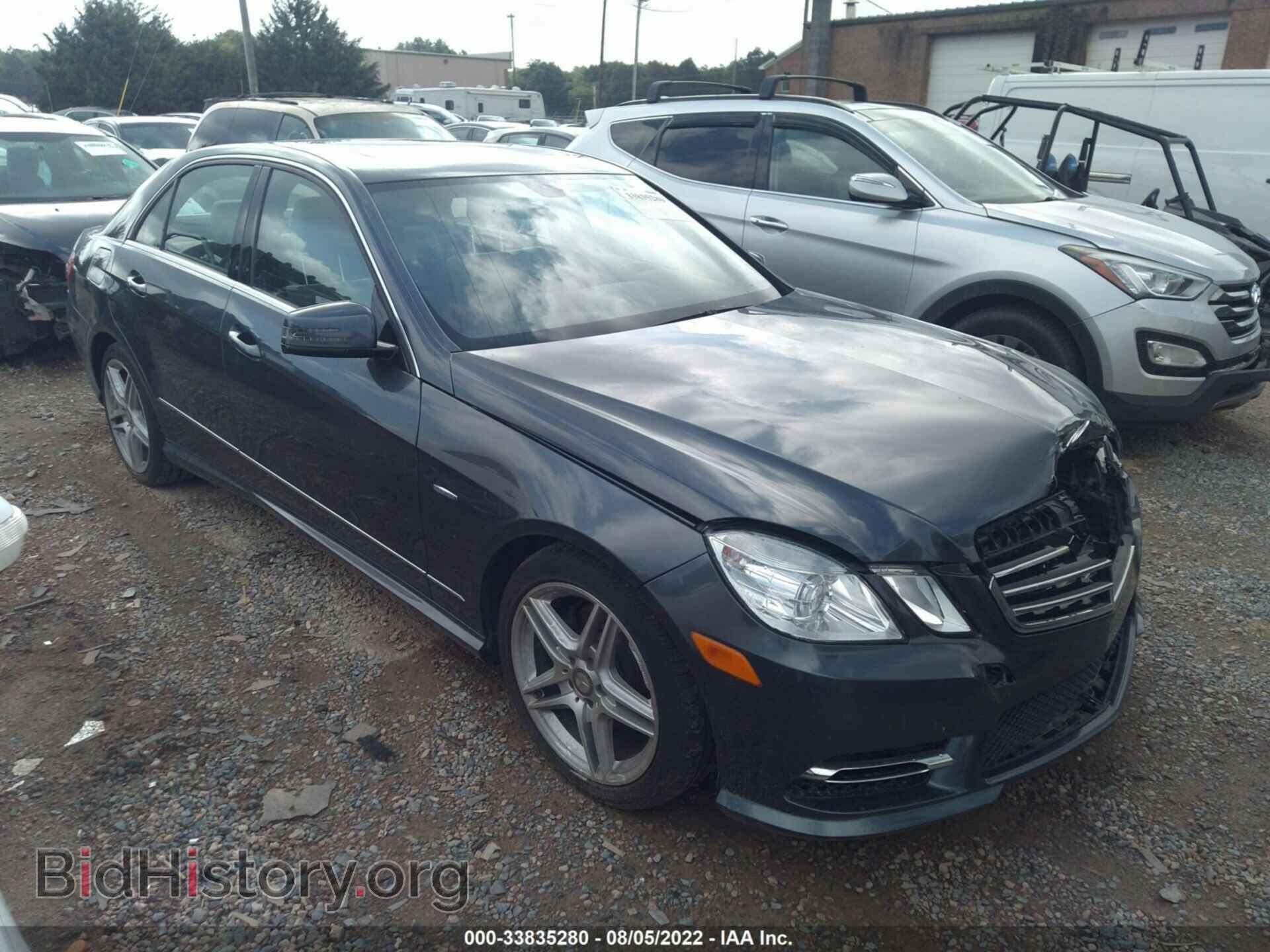 Photo WDDHF5KB6CA644863 - MERCEDES-BENZ E-CLASS 2012