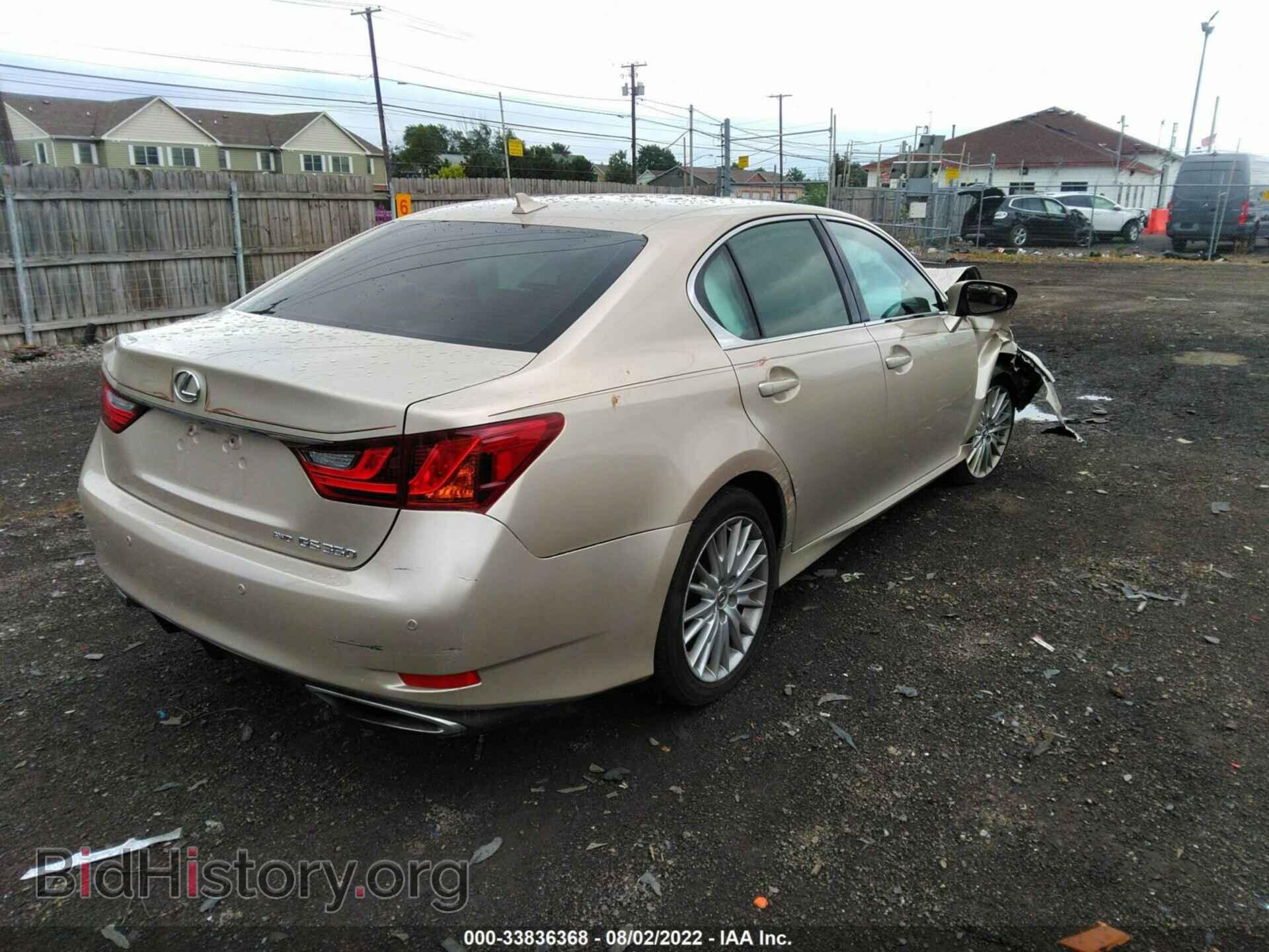2013 LEXUS GS 350 - VIN: JTHCE1BL5D5013894 - Фото 4