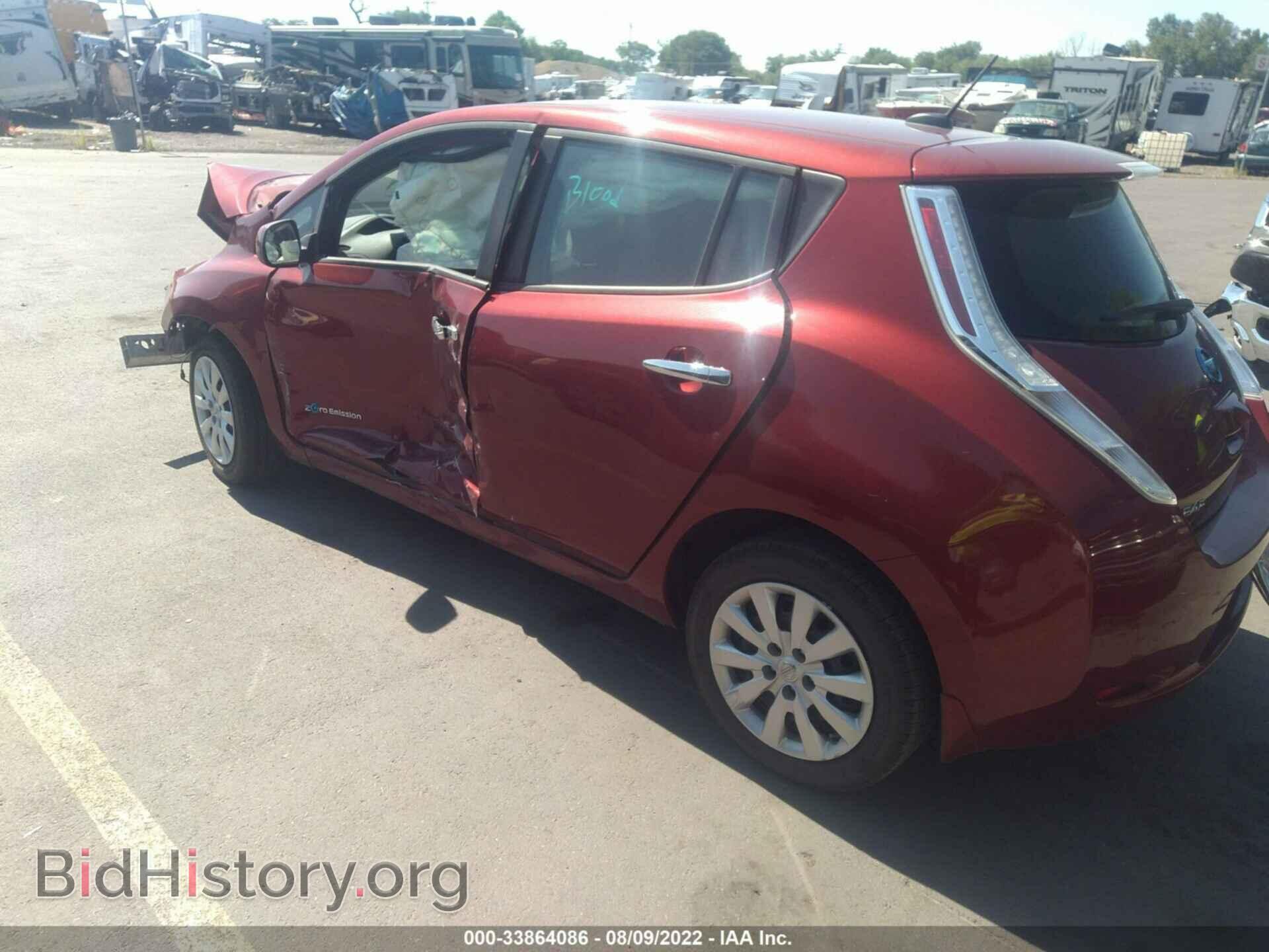 2015 NISSAN LEAF - VIN: 1N4AZ0CPXFC332012 - Фото 3