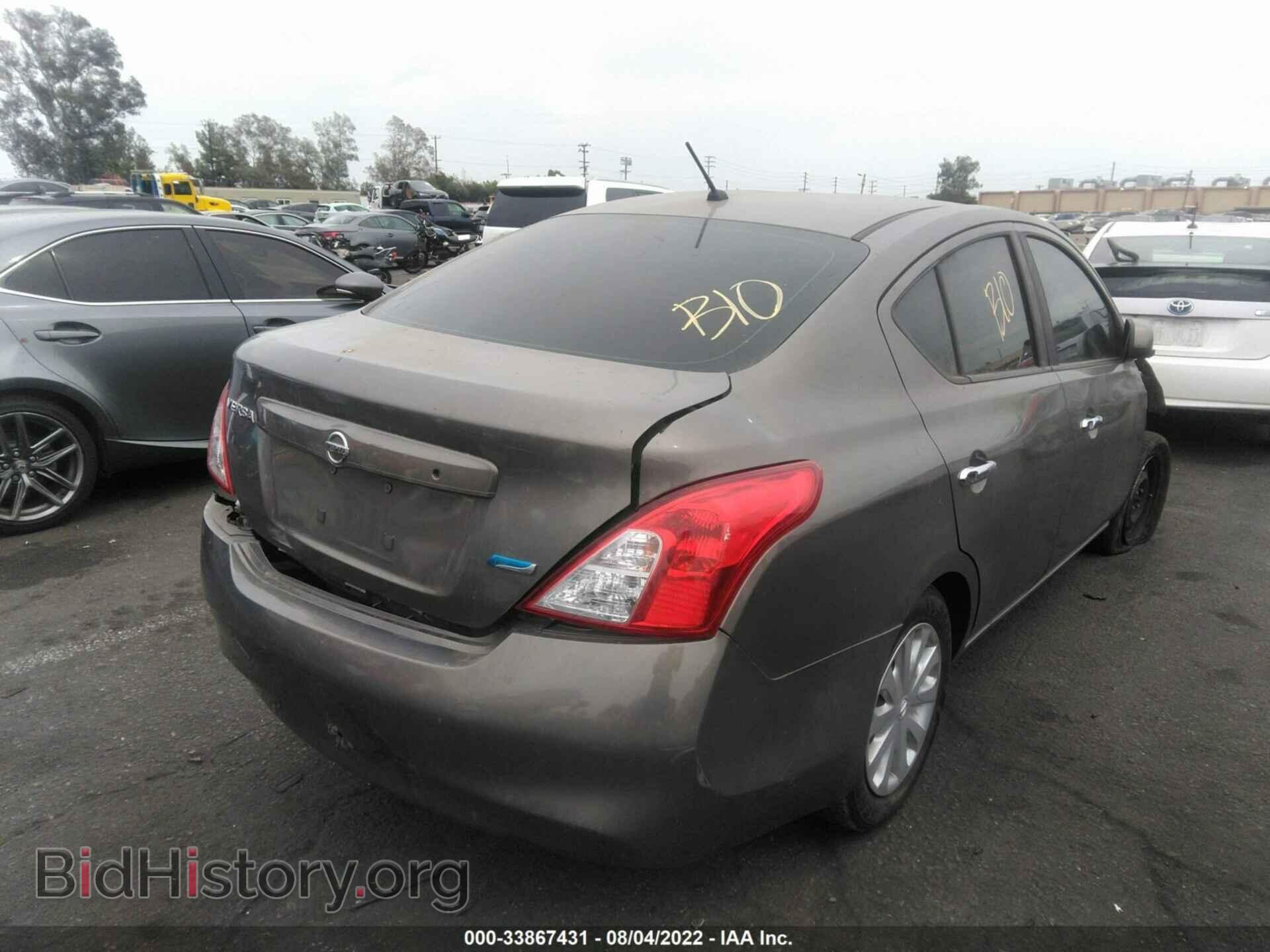 2012 NISSAN VERSA - VIN: 3N1CN7AP1CL855769 - Фото 4
