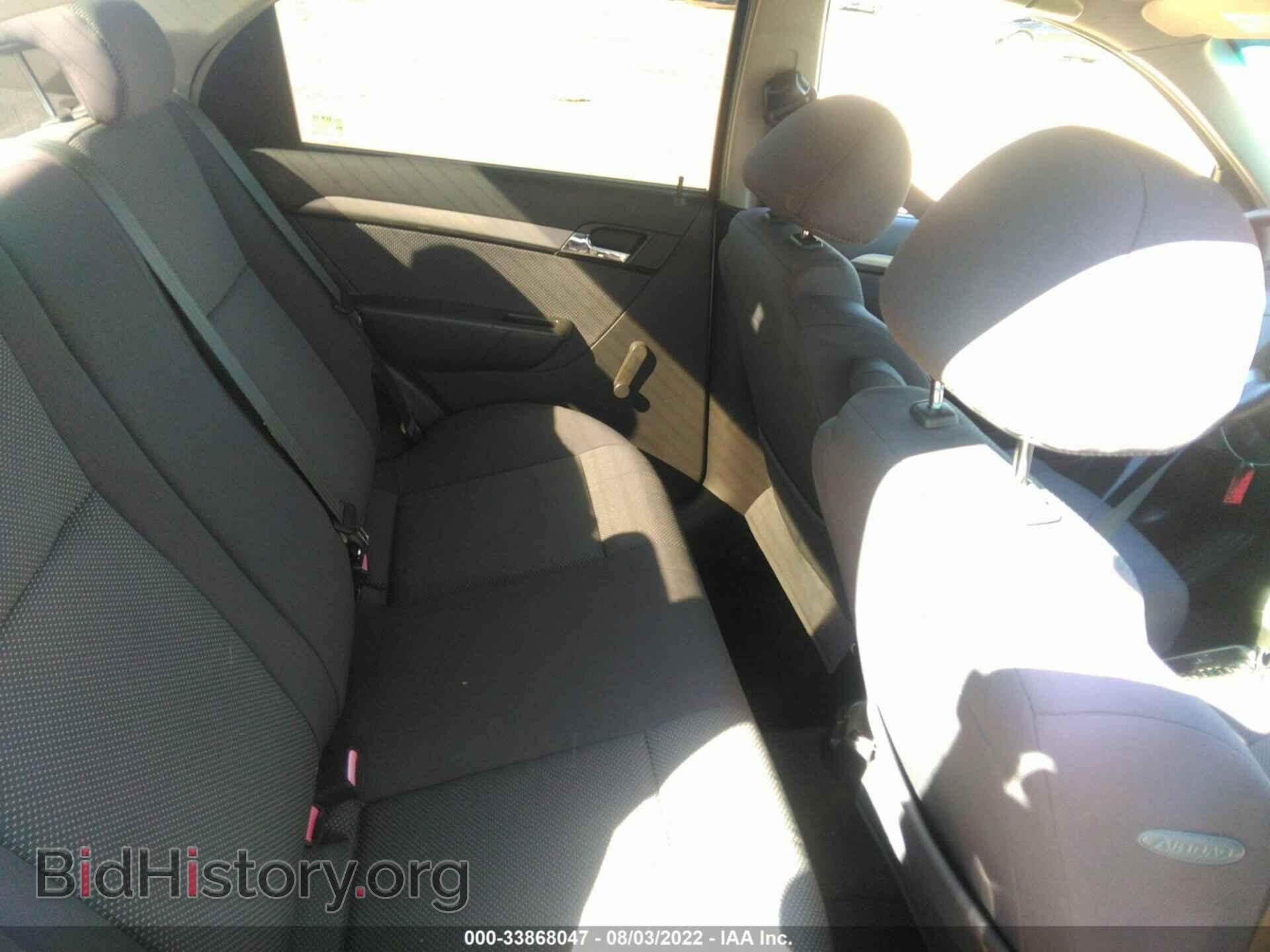 2008 CHEVROLET AVEO - VIN: KL1TD56688B002001 - Фото 8