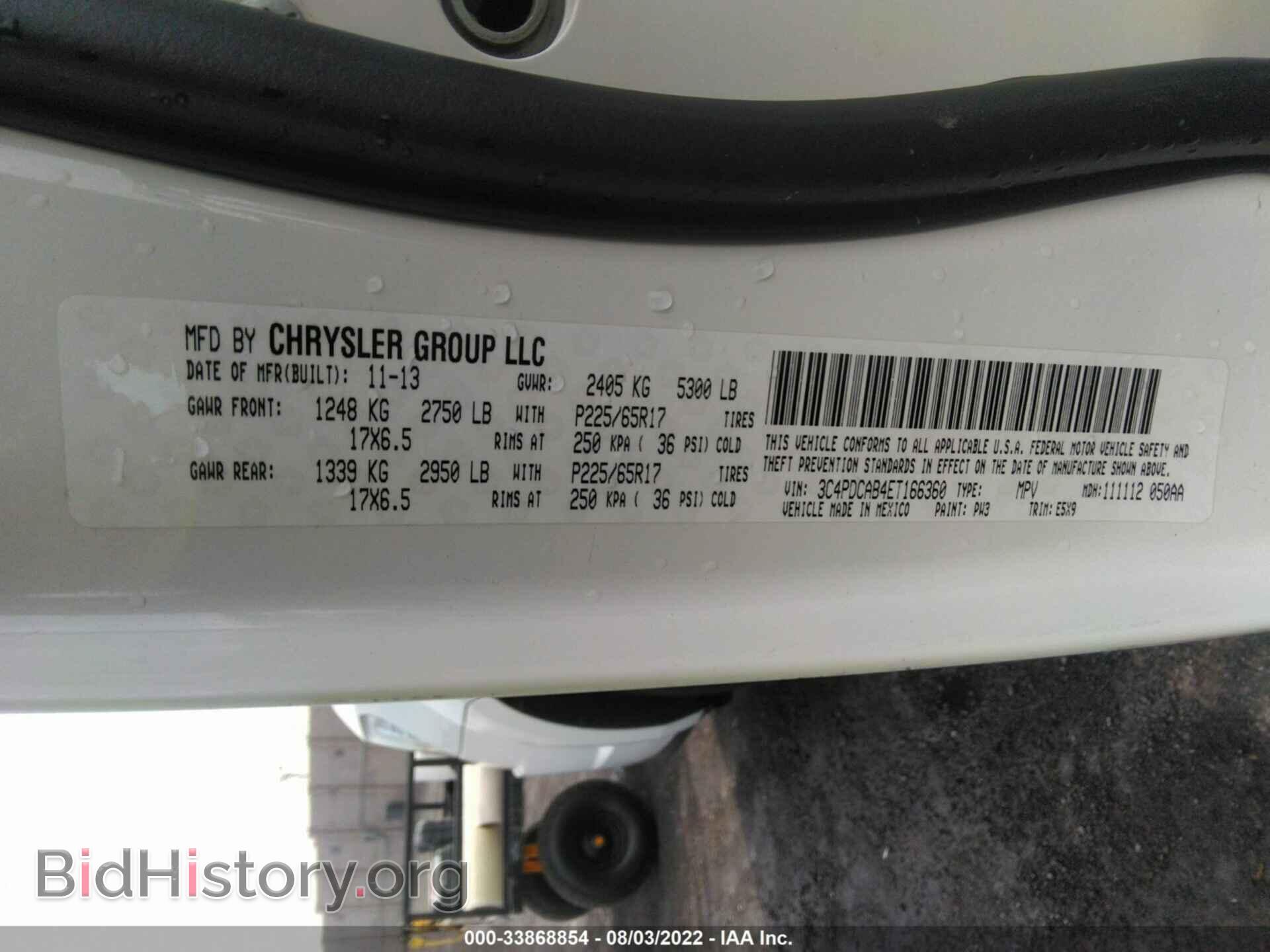 2014 DODGE JOURNEY - VIN: 3C4PDCAB4ET166360 - Photo 9