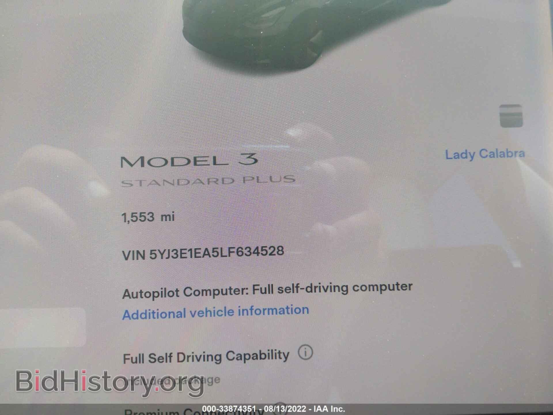 2020 TESLA MODEL 3 - VIN: 5YJ3E1EA5LF634528 - Фото 7