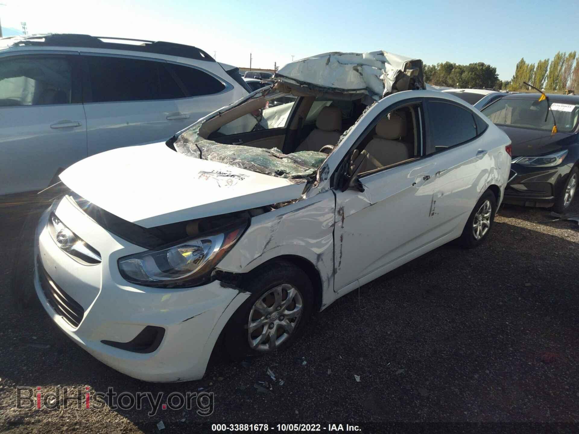 2014 HYUNDAI ACCENT - VIN: KMHCT4AE3EU751661 - Фото 2