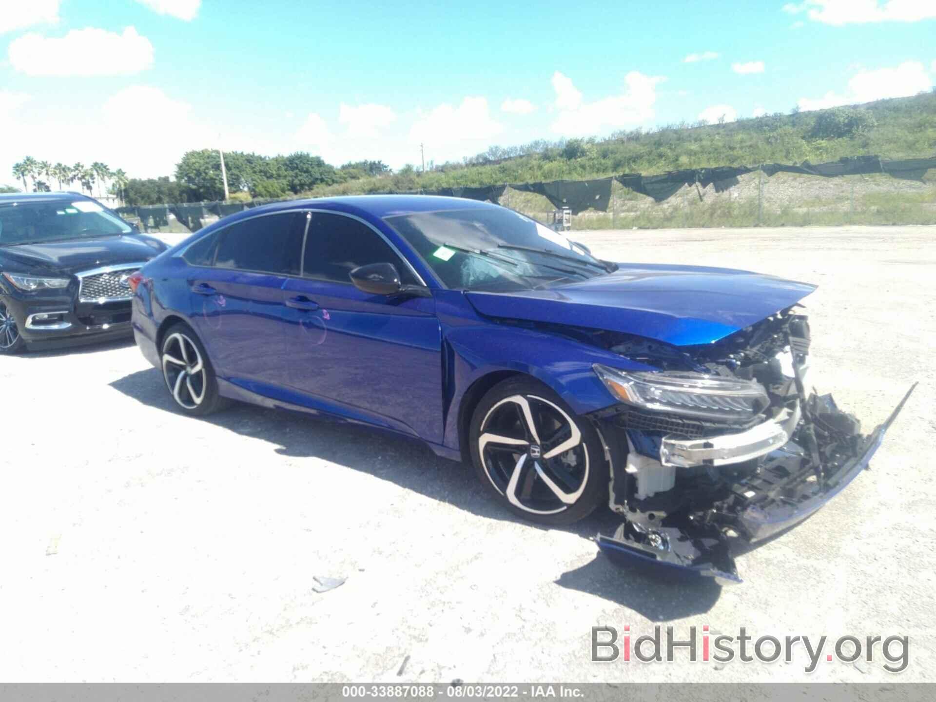 Photo 1HGCV1F35MA080743 - HONDA ACCORD SEDAN 2021