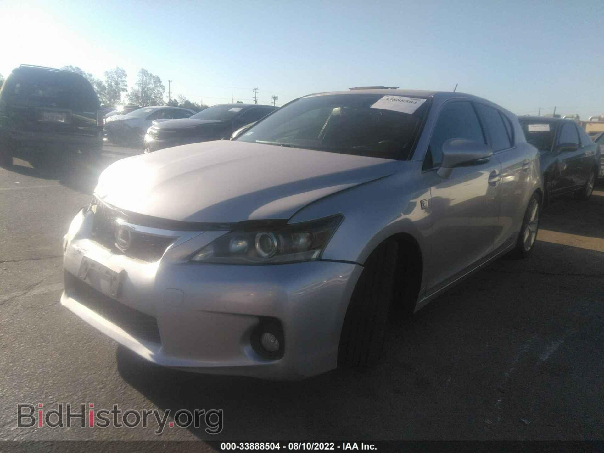 2012 LEXUS CT 200H - VIN: JTHKD5BH3C2116006 - Фото 2
