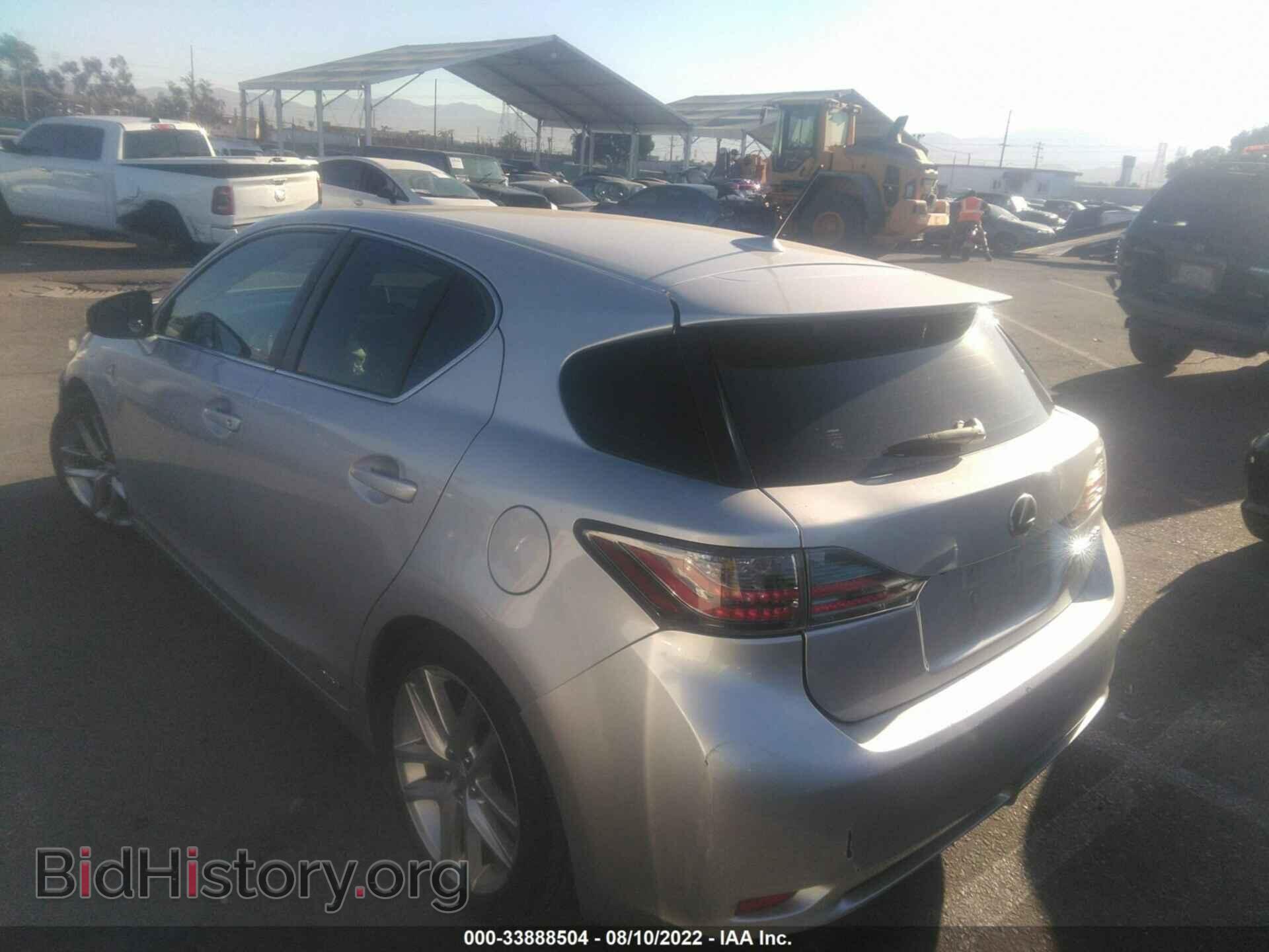 2012 LEXUS CT 200H - VIN: JTHKD5BH3C2116006 - Фото 3