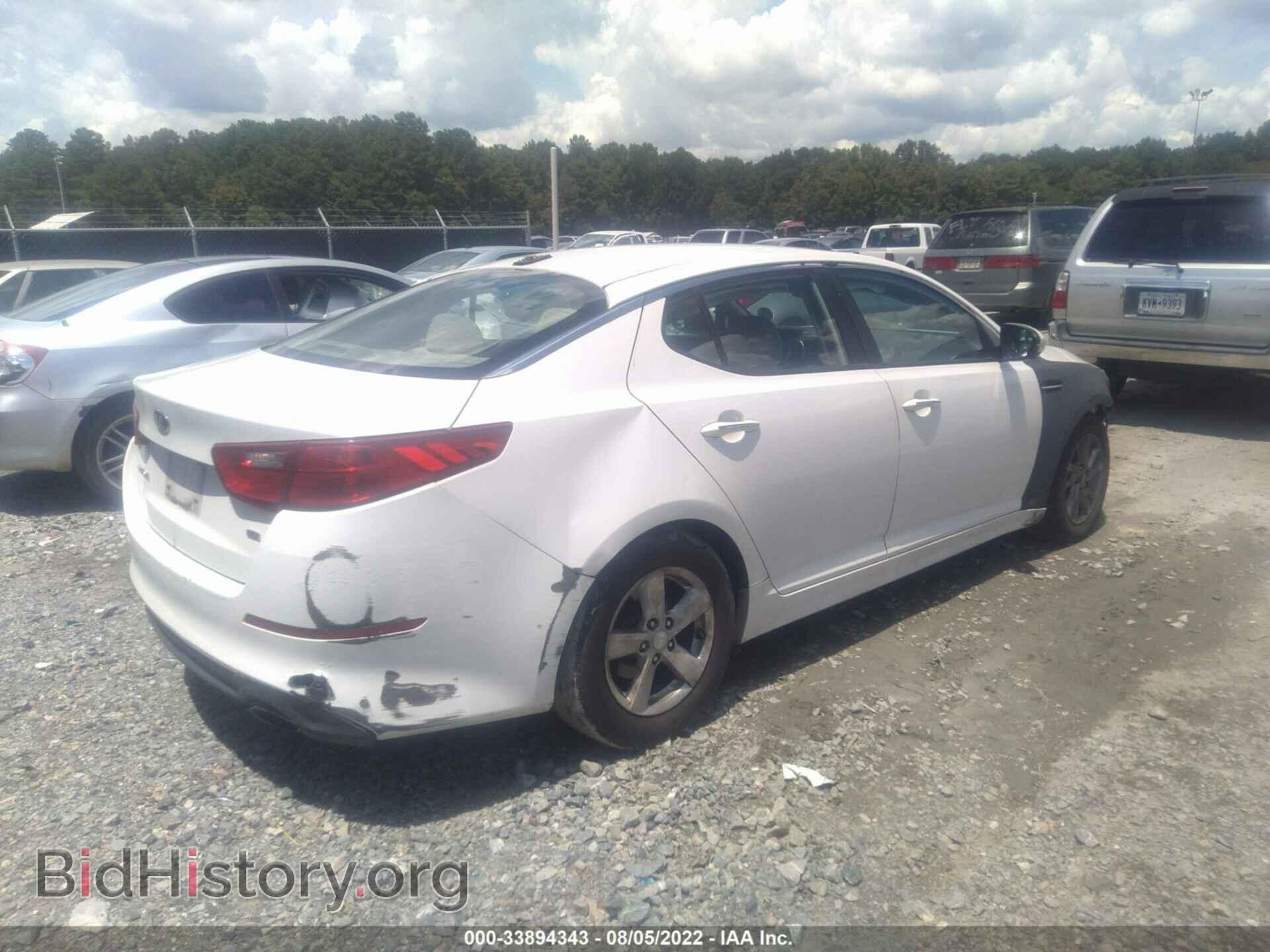 2014 KIA OPTIMA - VIN: KNAGM4A72E5477963 - Photo 4