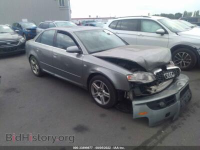 2008 Audi A4 2.0T, серый — VIN WAUDF78E08A084932, IAAI