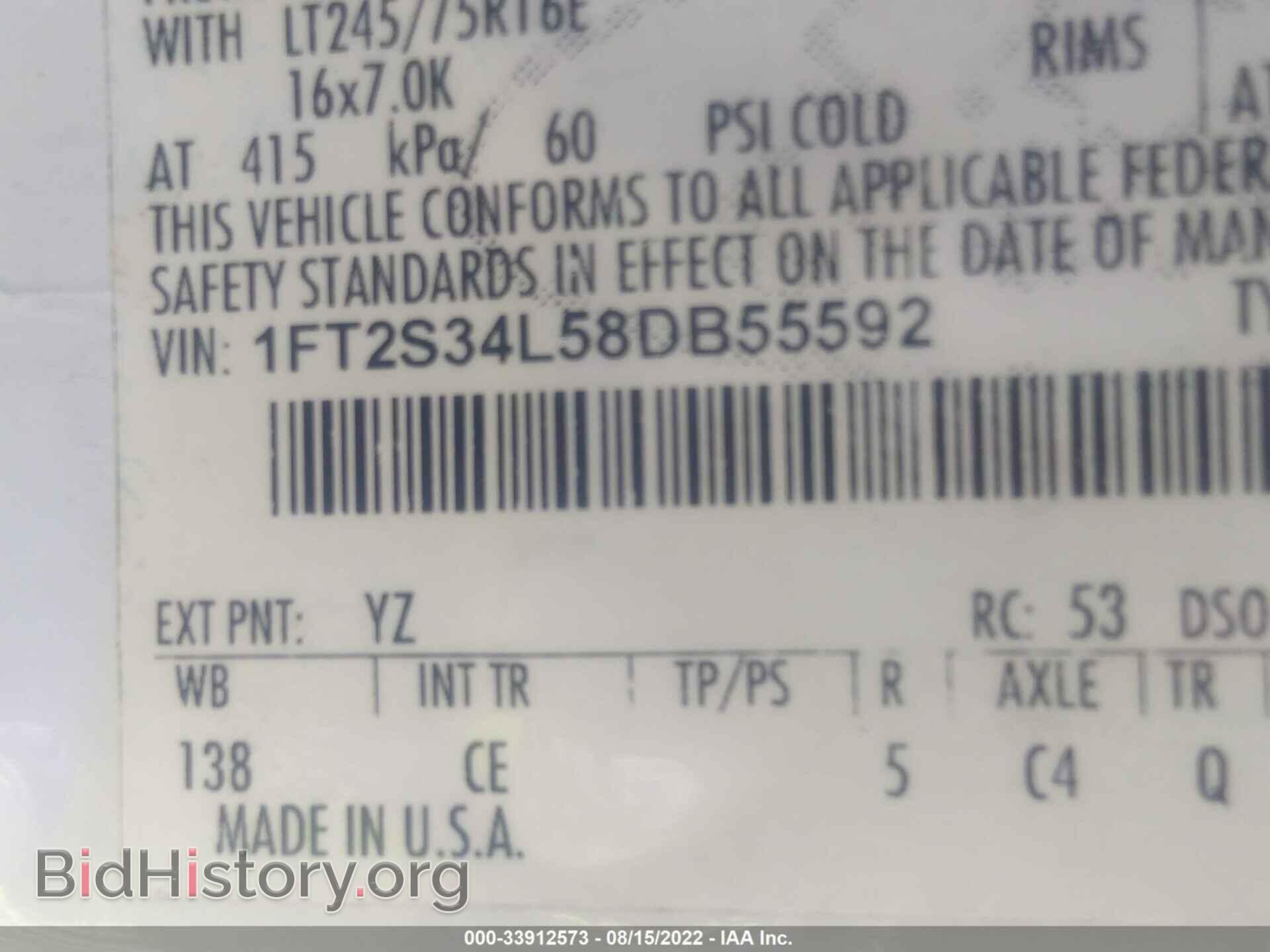 2008 FORD ECONOLINE CARGO VAN - VIN: 1FT2S34L58DB55592 - Фото 9