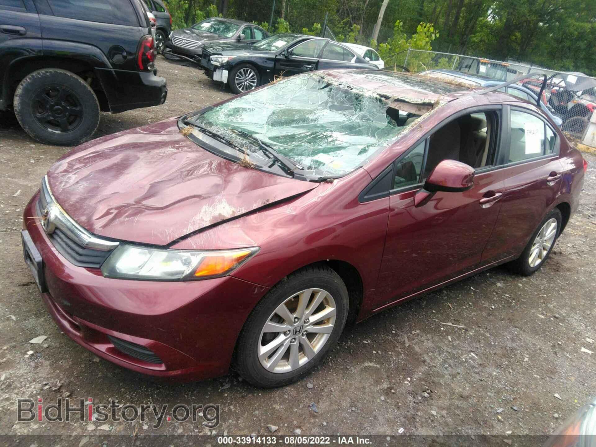 2012 HONDA CIVIC SDN - VIN: 2HGFB2F83CH597787 - Фото 2
