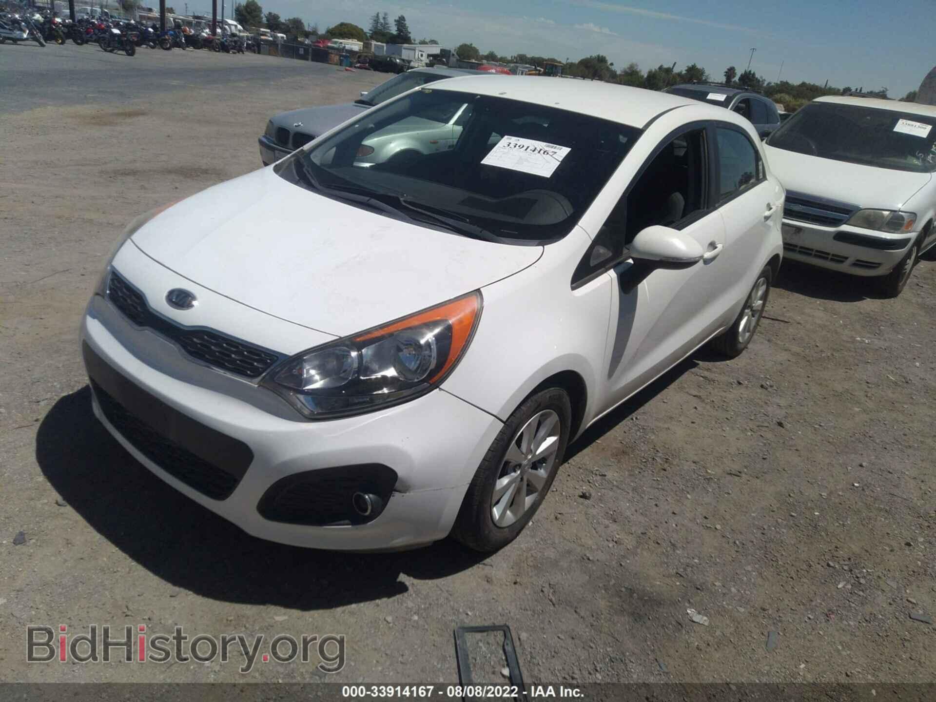 2012 KIA RIO - VIN: KNADN5A35C6029114 - Фото 2