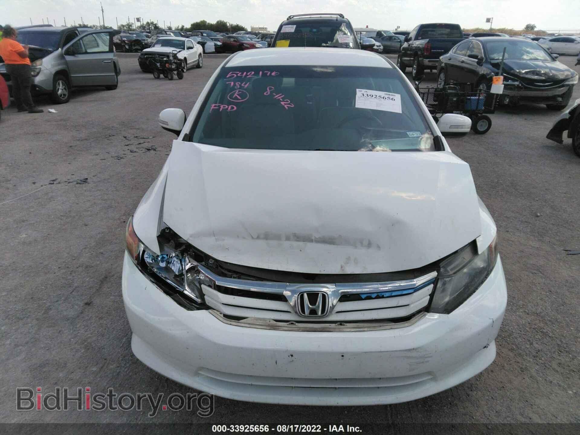 2012 HONDA CIVIC HYBRID - VIN: JHMFB4F36CS007765 - Фото 6