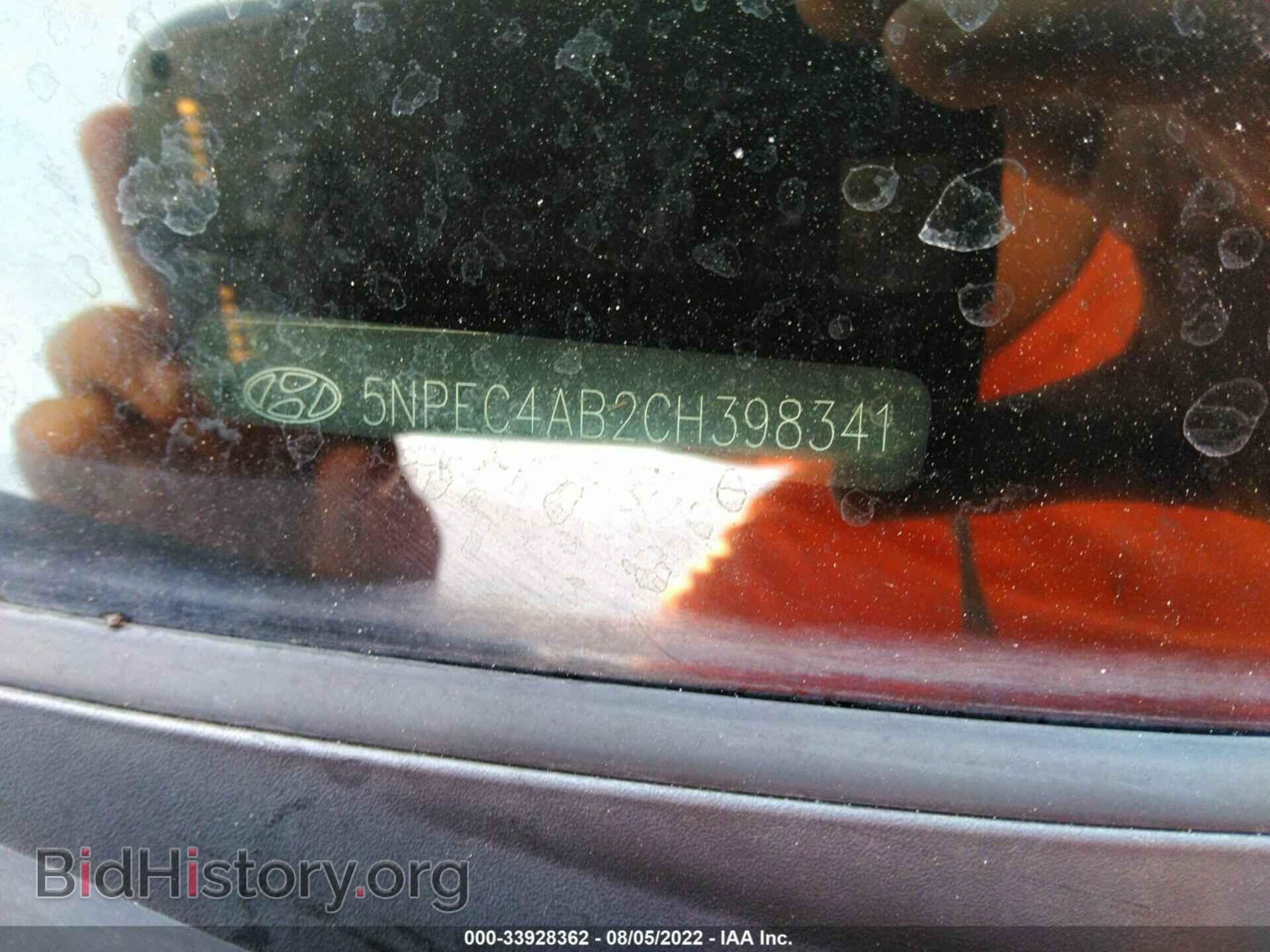 2012 HYUNDAI SONATA - VIN: 5NPEC4AB2CH398341 - Фото 9