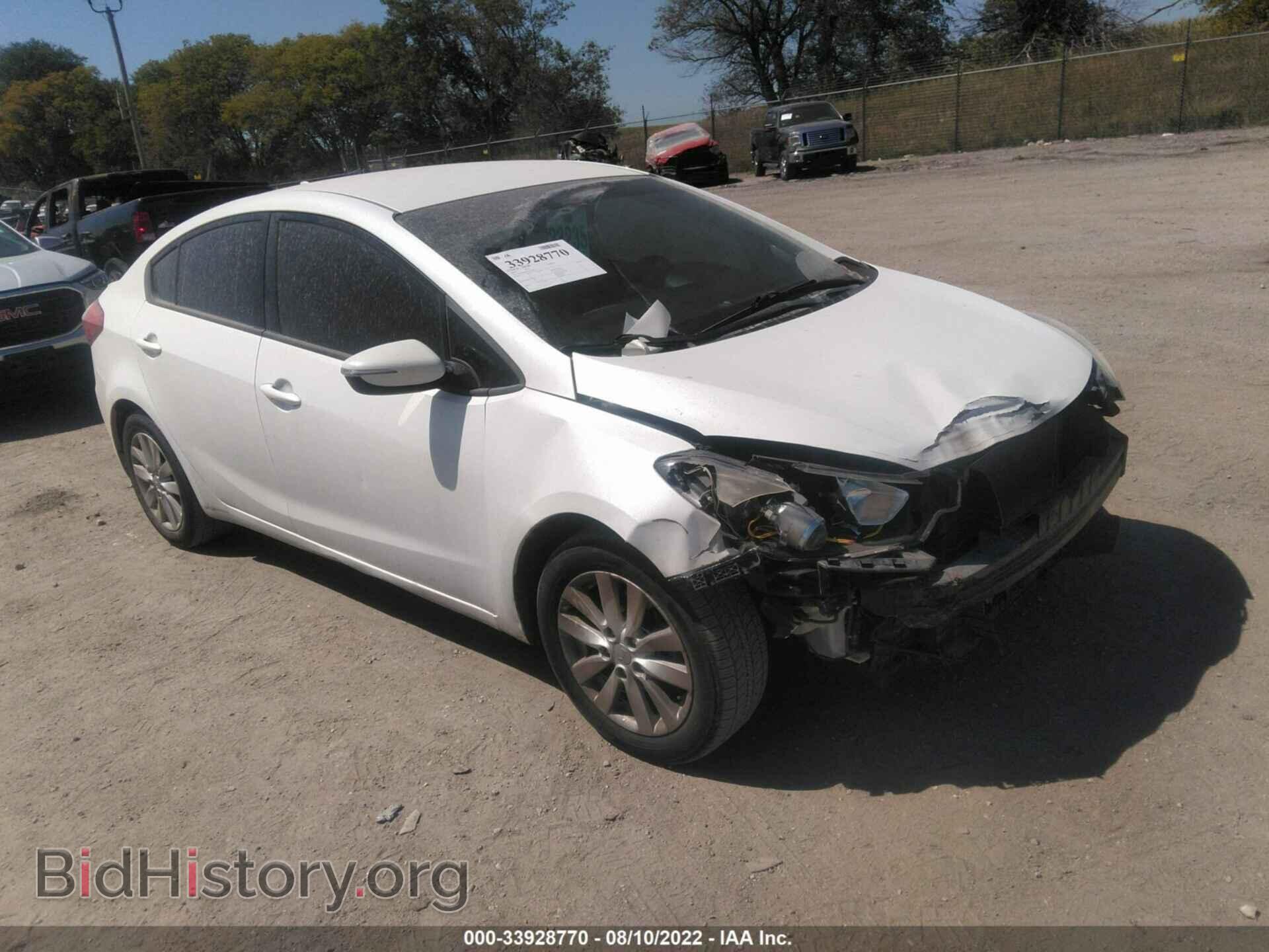 Photo KNAFX4A64E5137563 - KIA FORTE 2014