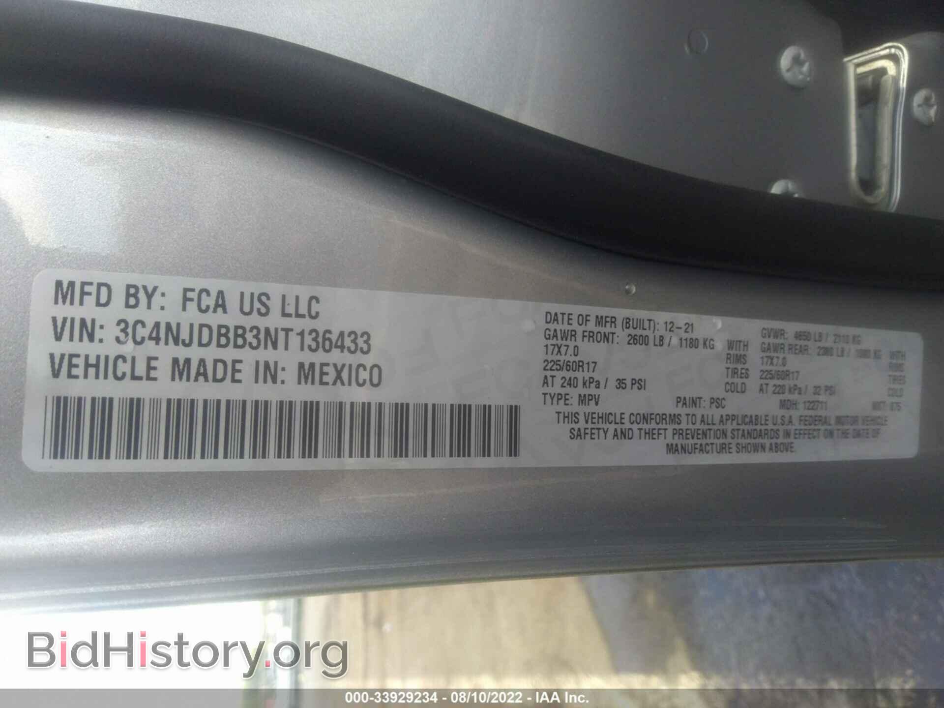 2022 JEEP COMPASS - VIN: 3C4NJDBB3NT136433 - Photo 9