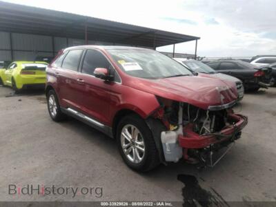 2015 Ford EDGE SEL, red — VIN 2FMPK3J80FBB14971, IAAI