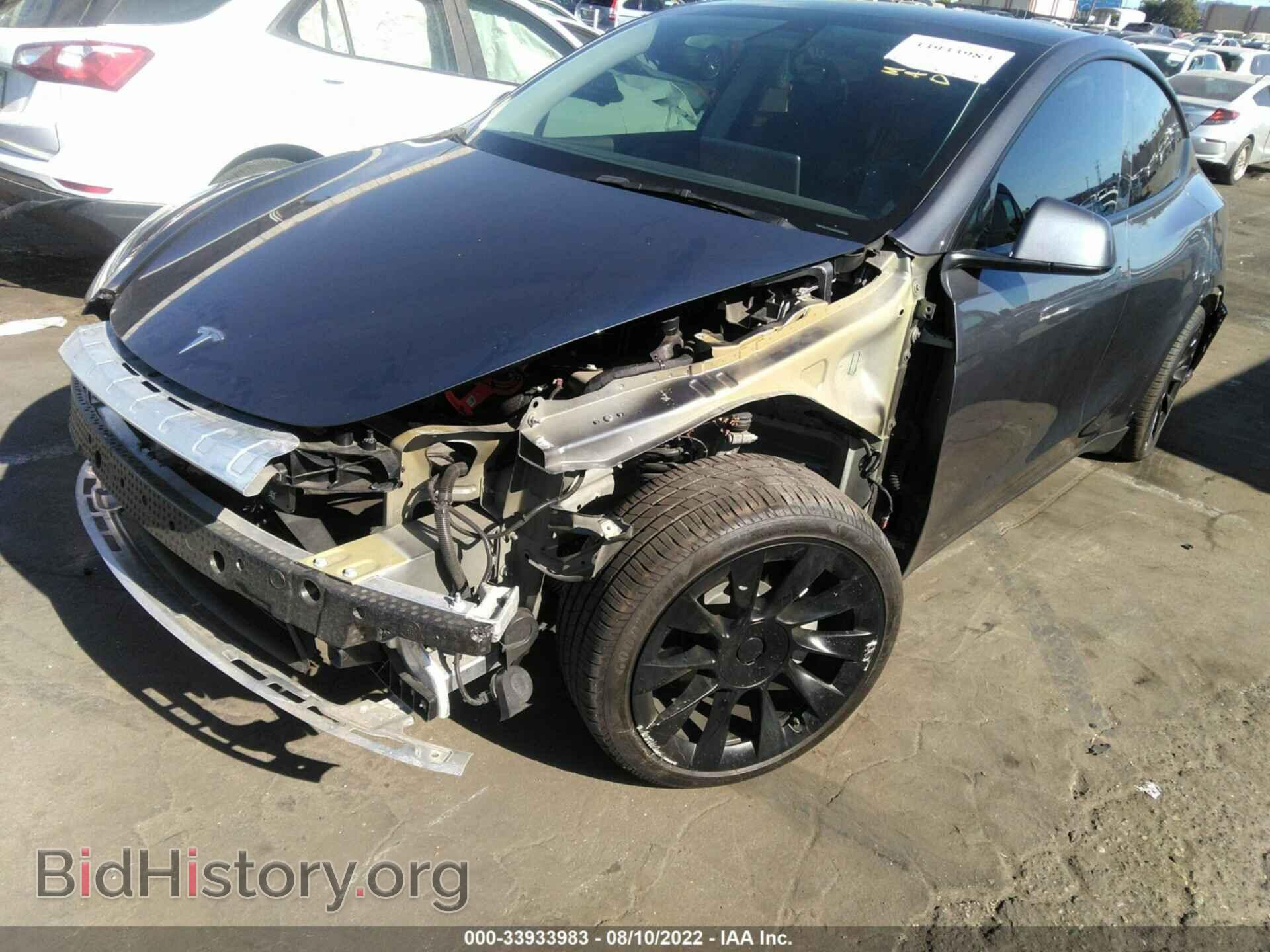 2021 TESLA MODEL Y - VIN: 5YJYGDEEXMF218190 - Фото 2