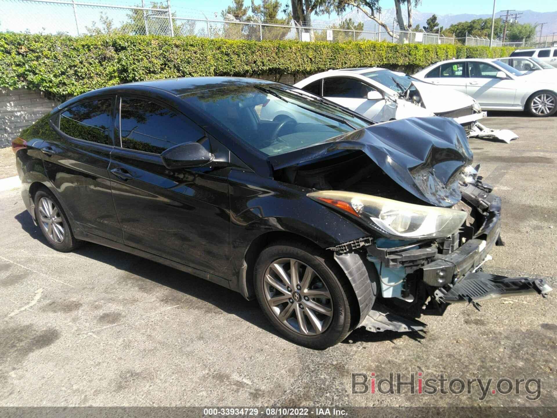 Photo 5NPDH4AE1GH725034 - HYUNDAI ELANTRA 2016