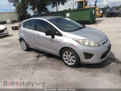 2012 Ford FIESTA SE, silver — VIN 3FADP4EJ1CM104879, IAAI