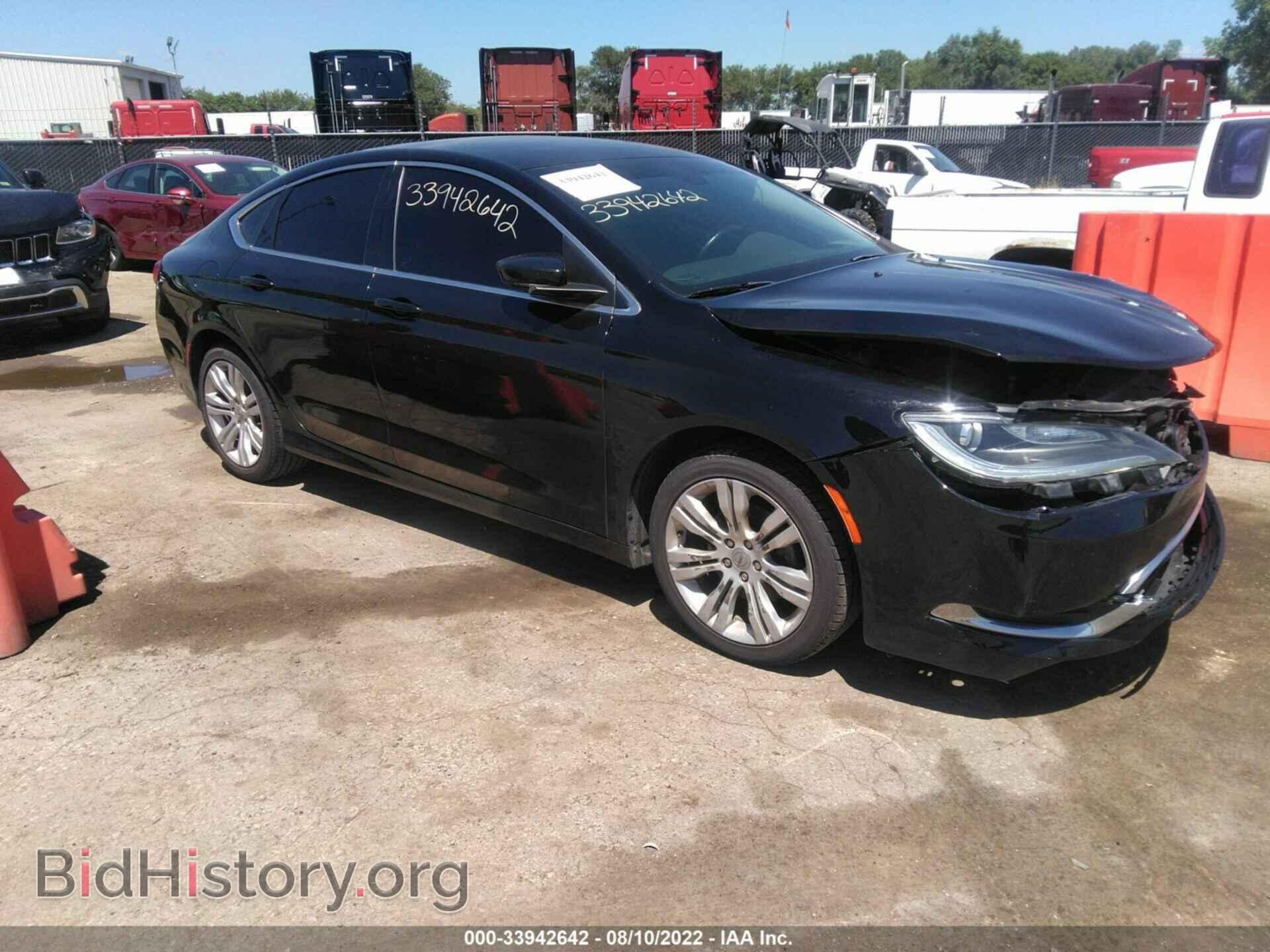 Фотография 1C3CCCAB9GN108933 - CHRYSLER 200 2016