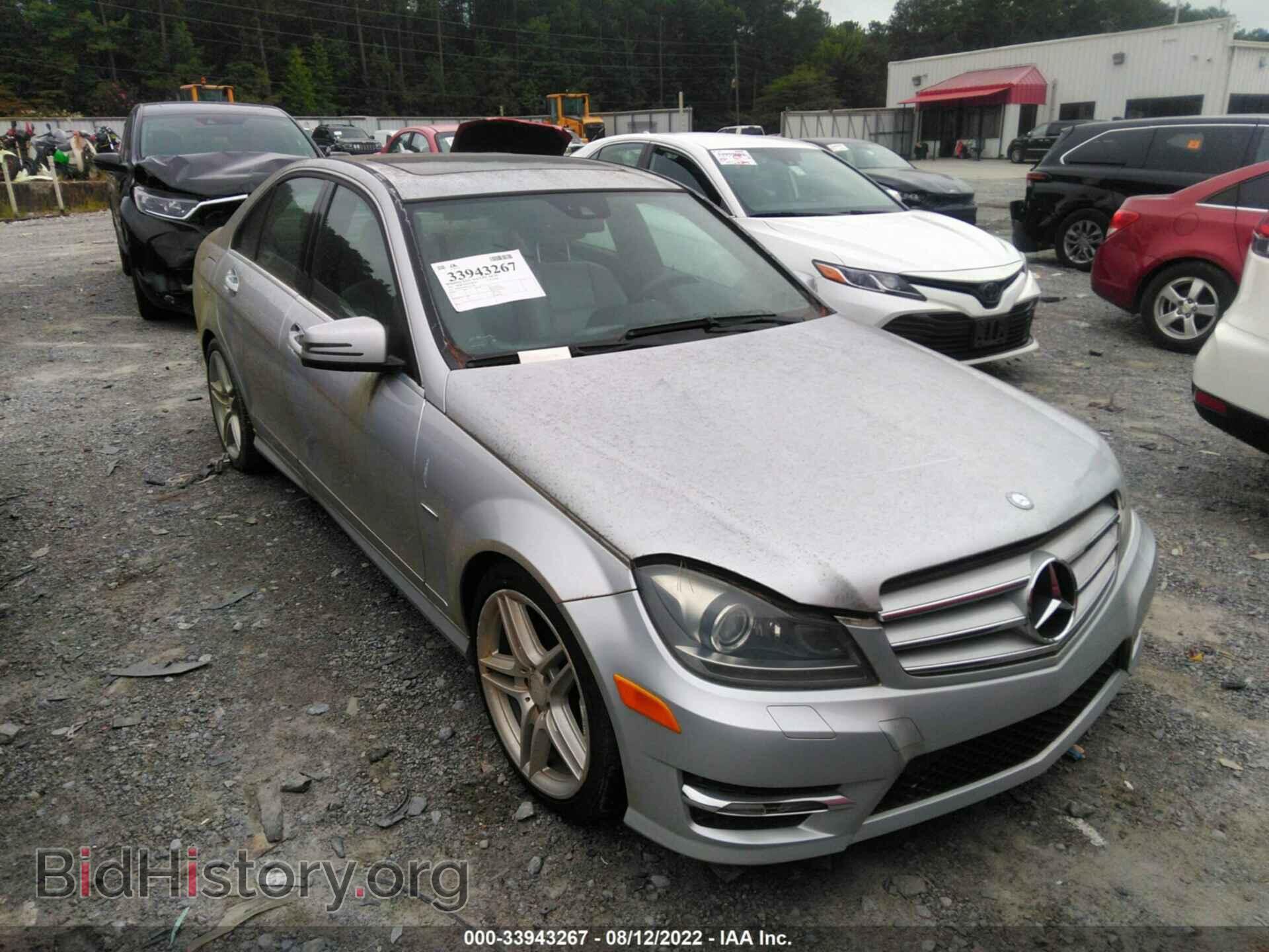 Photo WDDGF4HB9CA615760 - MERCEDES-BENZ C-CLASS 2012
