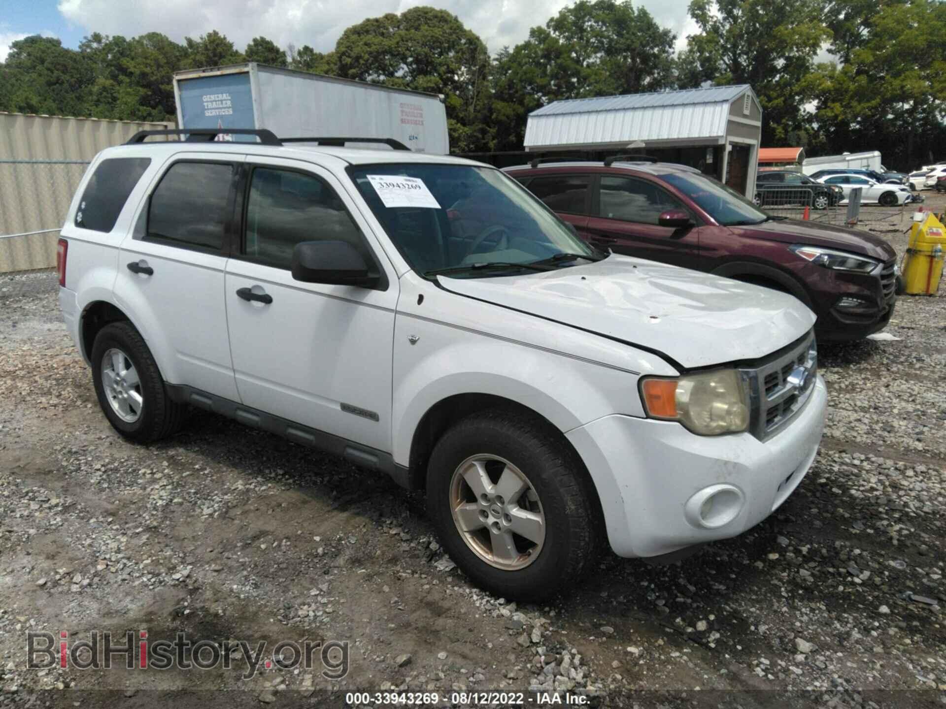 Photo 1FMCU03158KC98157 - FORD ESCAPE 2008