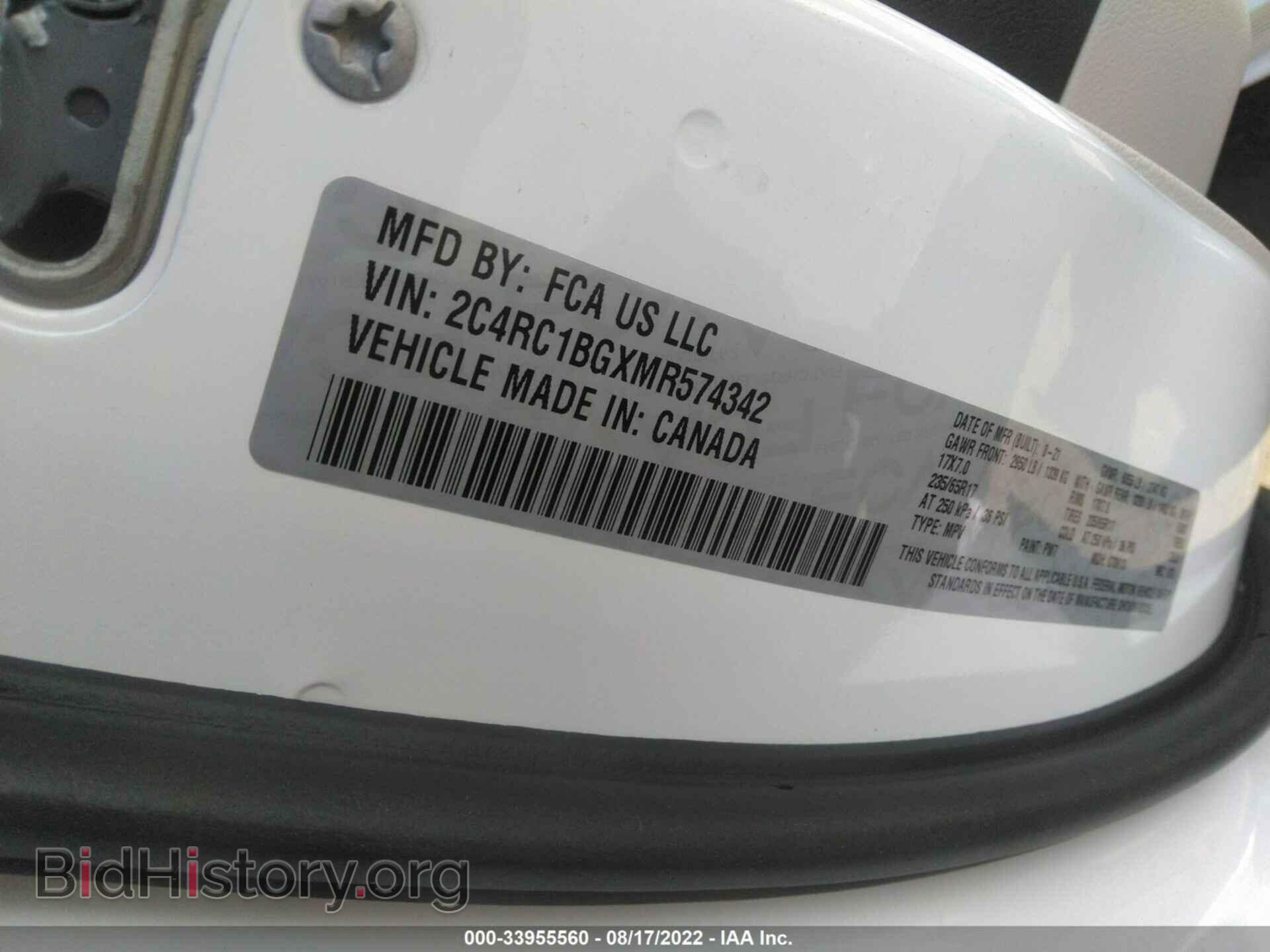 2021 CHRYSLER PACIFICA - VIN: 2C4RC1BGXMR574342 - Photo 9
