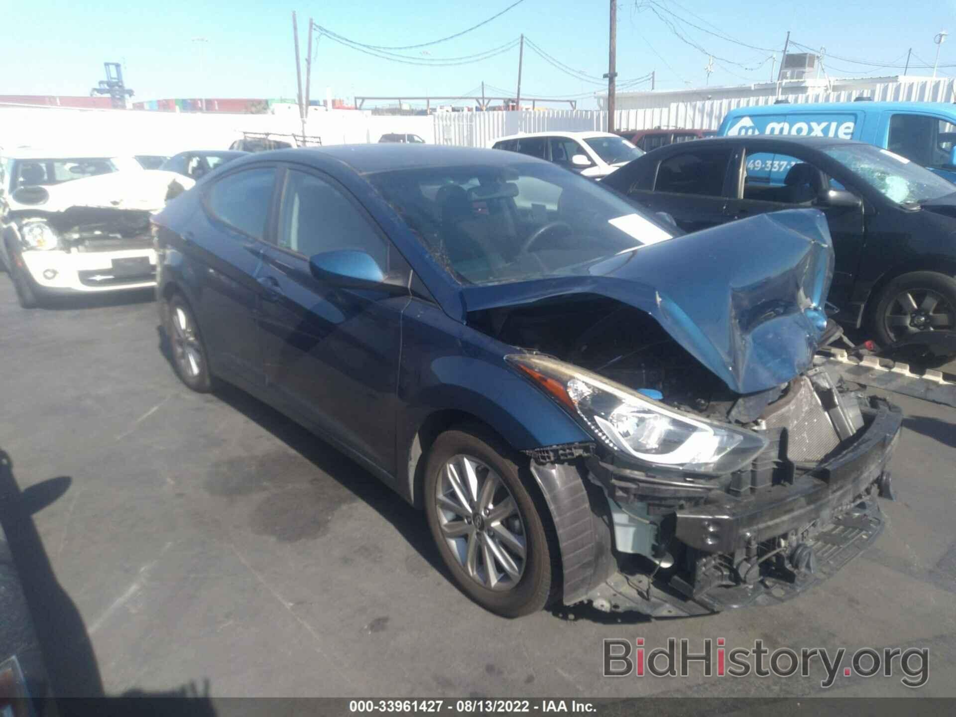 Photo KMHDH4AE3GU607164 - HYUNDAI ELANTRA 2016