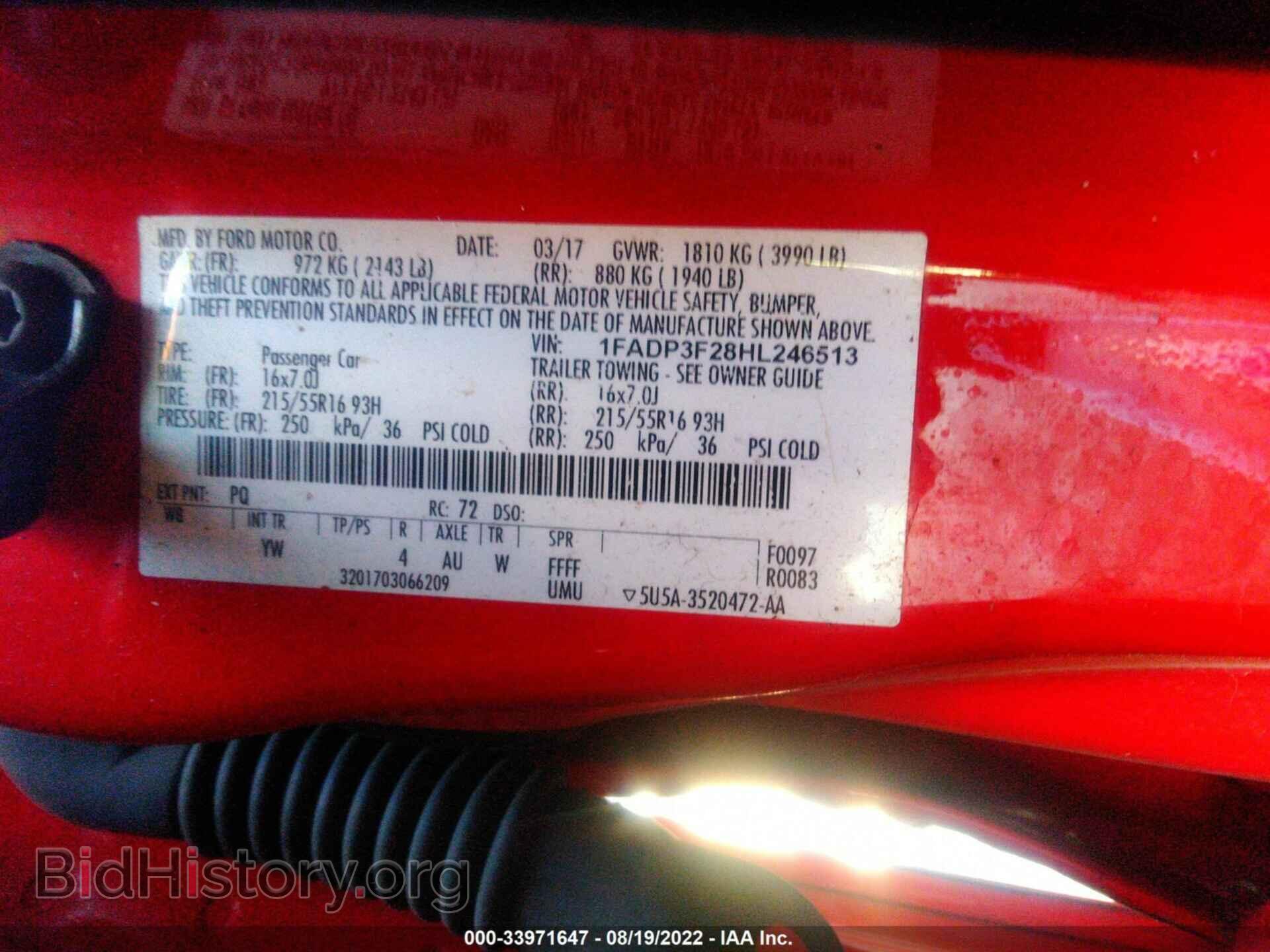 2017 FORD FOCUS - VIN: 1FADP3F28HL246513 - Photo 9