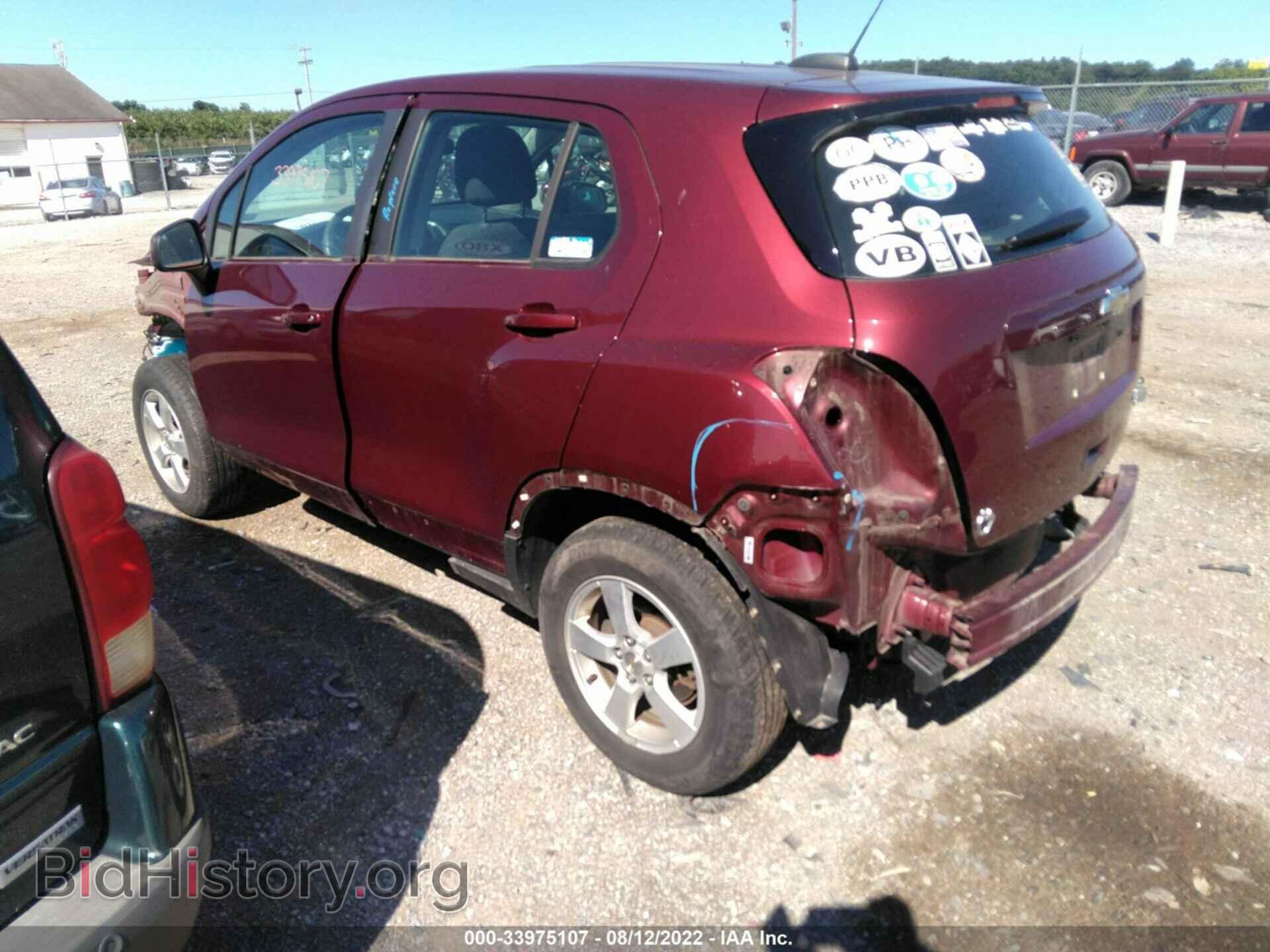 2016 CHEVROLET TRAX - VIN: 3GNCJNSB7GL212355 - Фото 3