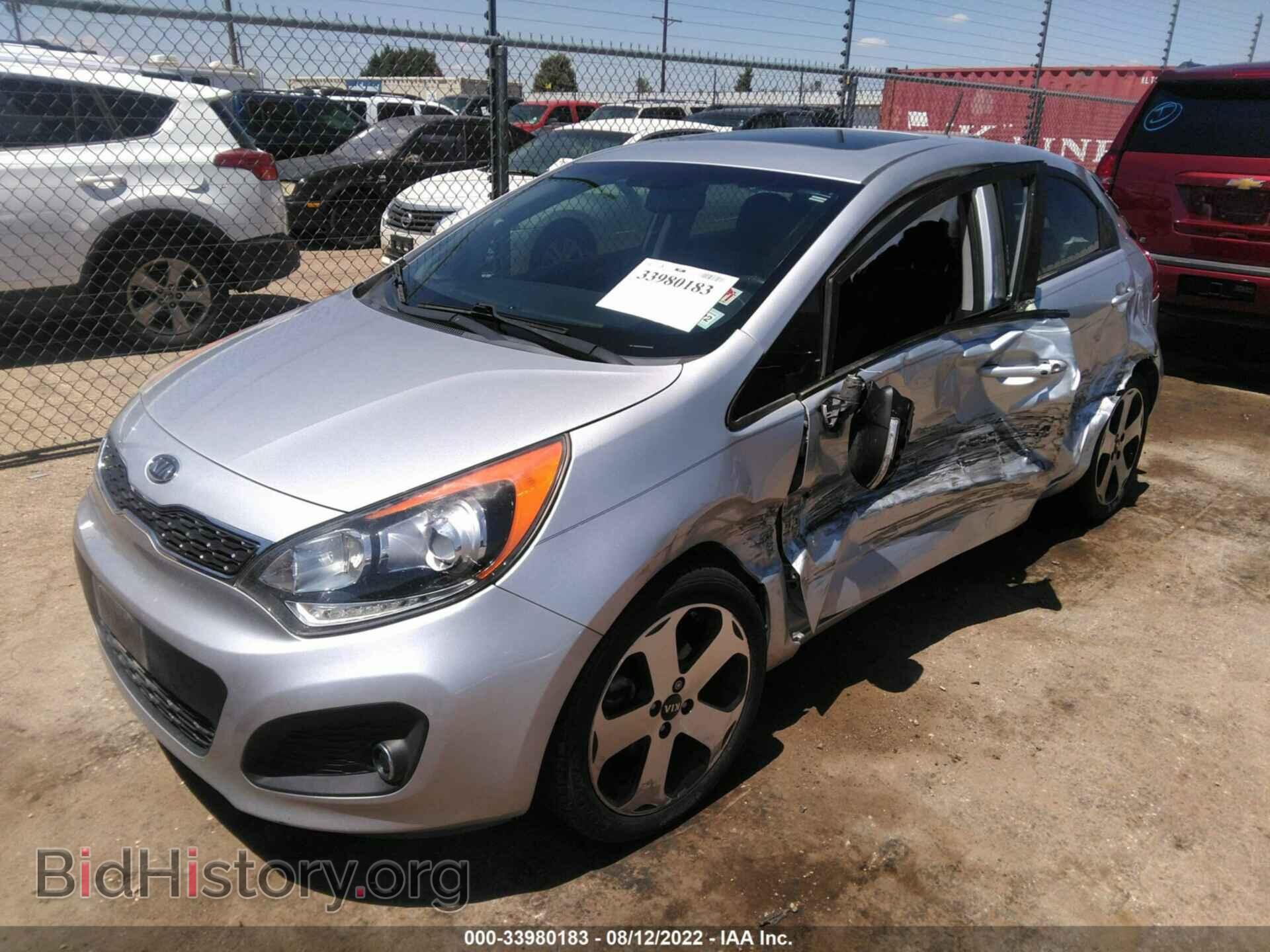 2012 KIA RIO - VIN: KNADN5A3XC6030730 - Фото 2