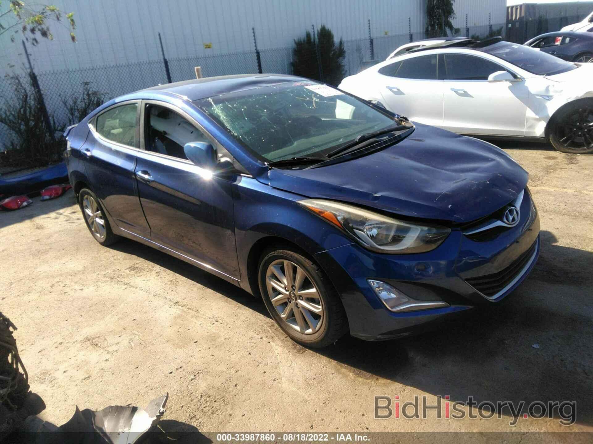 Photo 5NPDH4AE3GH748606 - HYUNDAI ELANTRA 2016