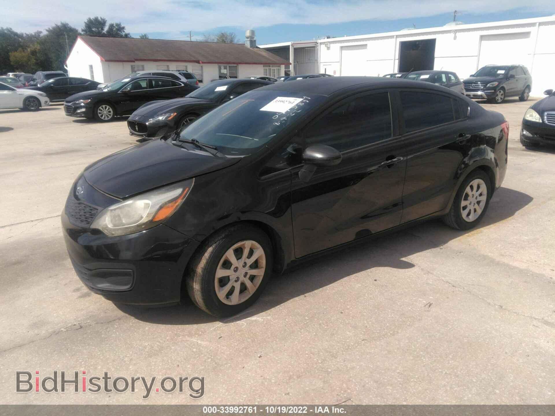 2012 KIA RIO - VIN: KNADM4A33C6047589 - Фото 2
