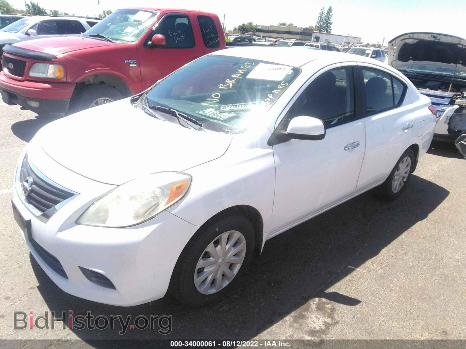 2012 NISSAN VERSA - VIN: 3N1CN7AP1CL858204 - Фото 2