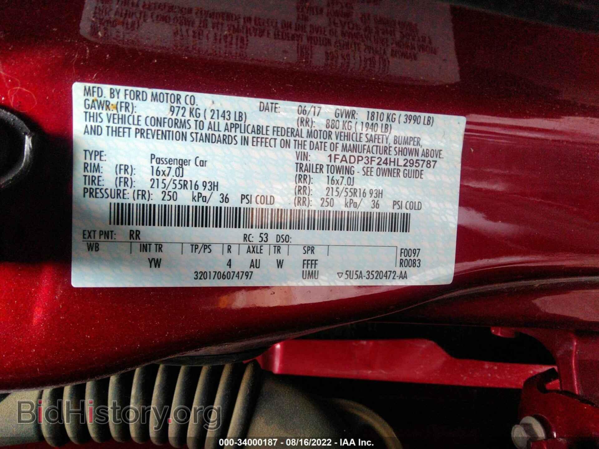 2017 FORD FOCUS - VIN: 1FADP3F24HL295787 - Photo 9
