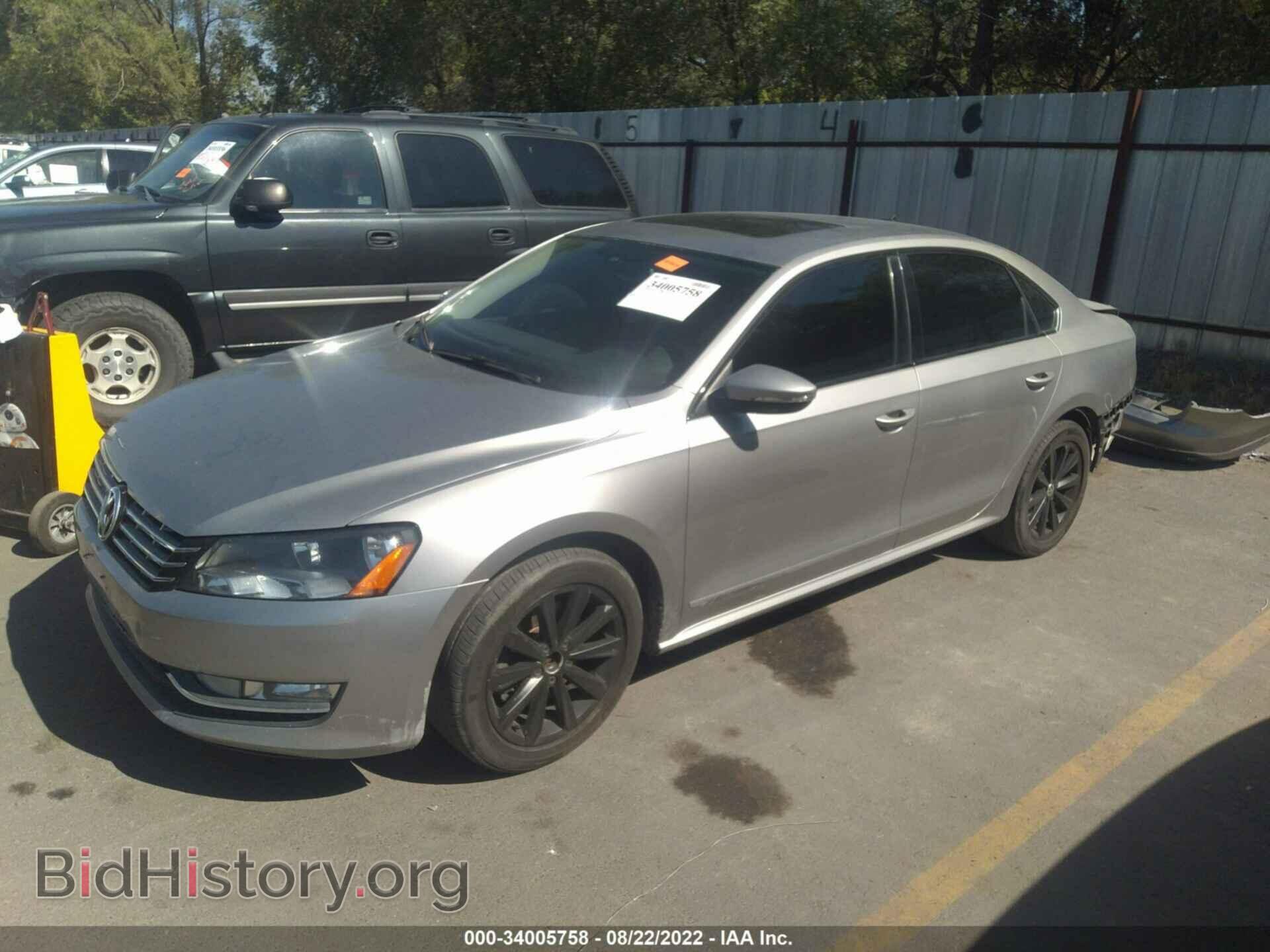 2012 VOLKSWAGEN PASSAT - VIN: 1VWCP7A37CC095912 - Фото 2