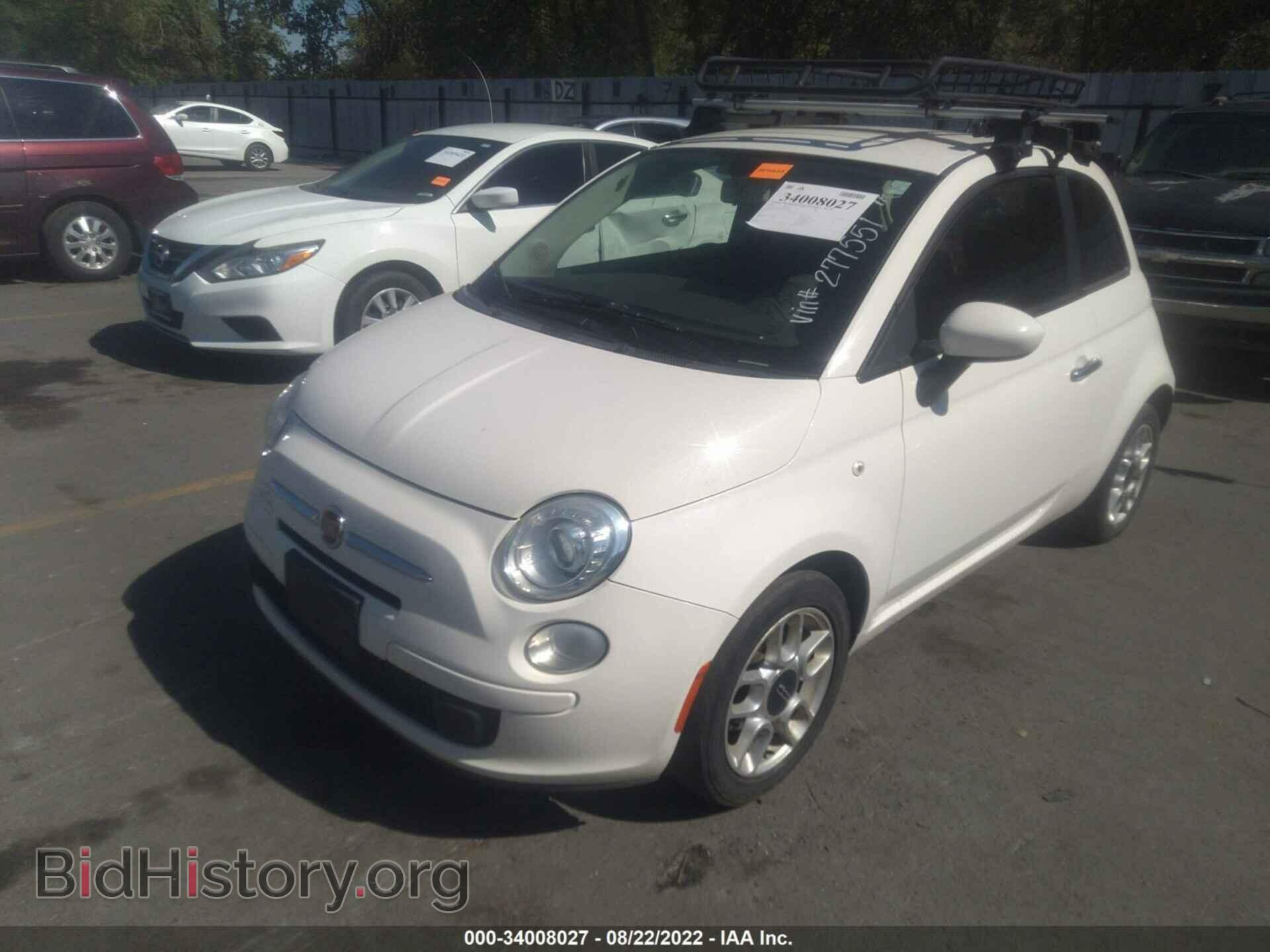 2012 FIAT 500 - VIN: 3C3CFFAR6CT277551 - Фото 2