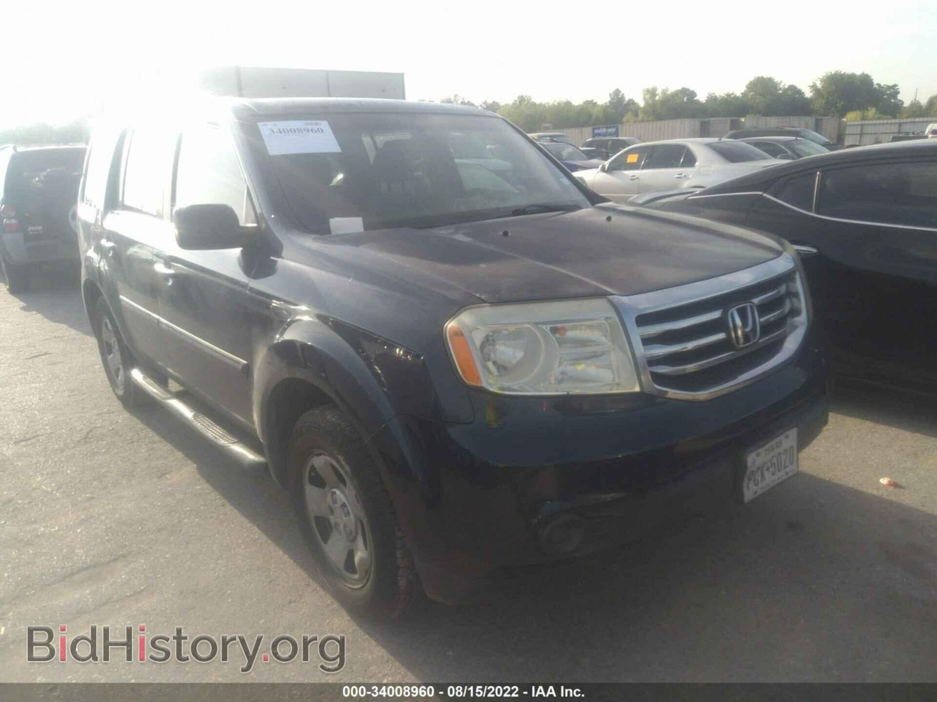 Фотография 5FNYF3H2XCB005396 - HONDA PILOT 2012