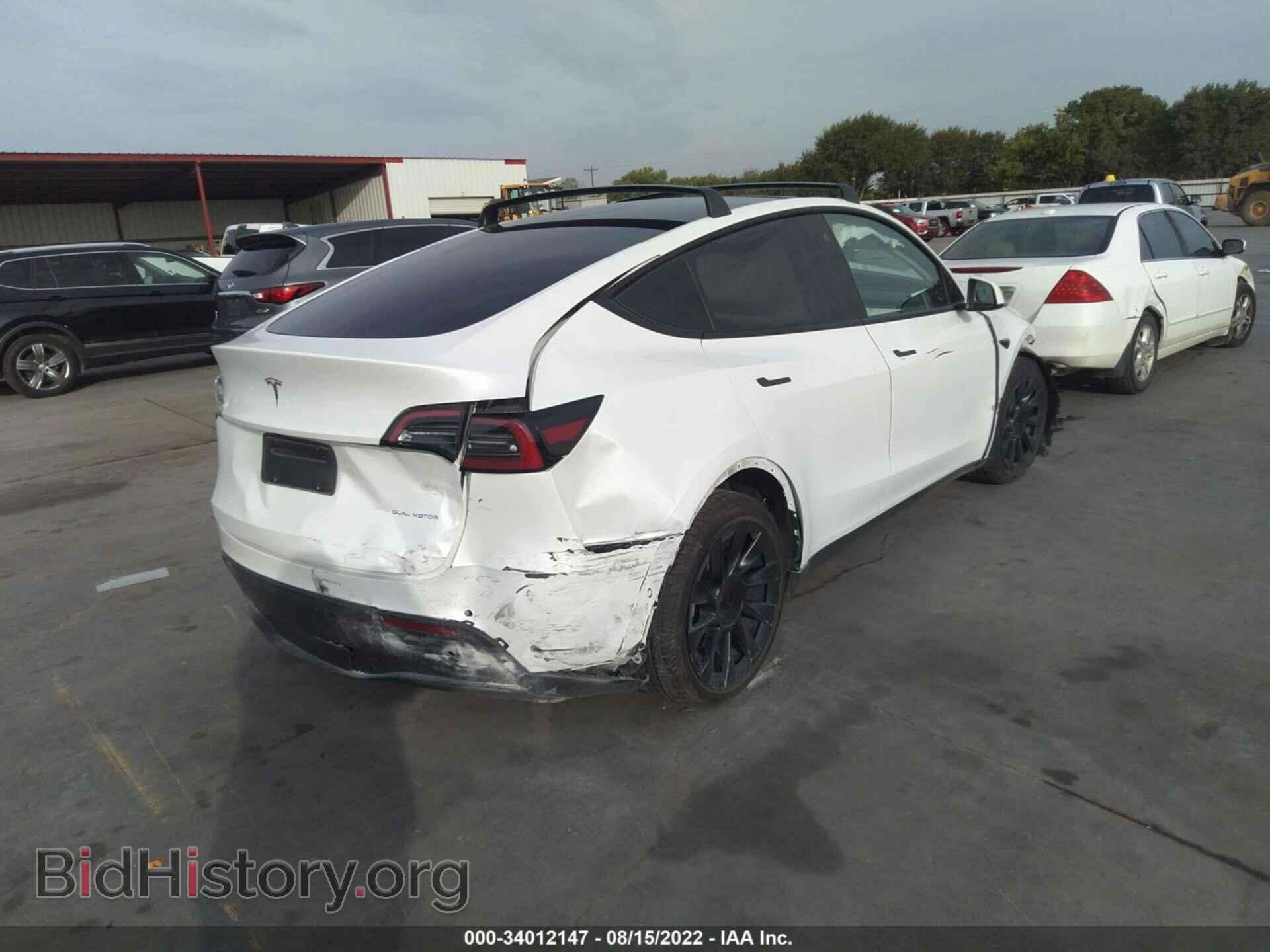 2021 TESLA MODEL Y - VIN: 5YJYGAEE4MF303153 - Фото 4