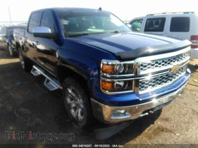 2014 Chevrolet SILVERADO 1500 LTZ, синий — VIN 3GCUKSEC3EG451291, IAAI