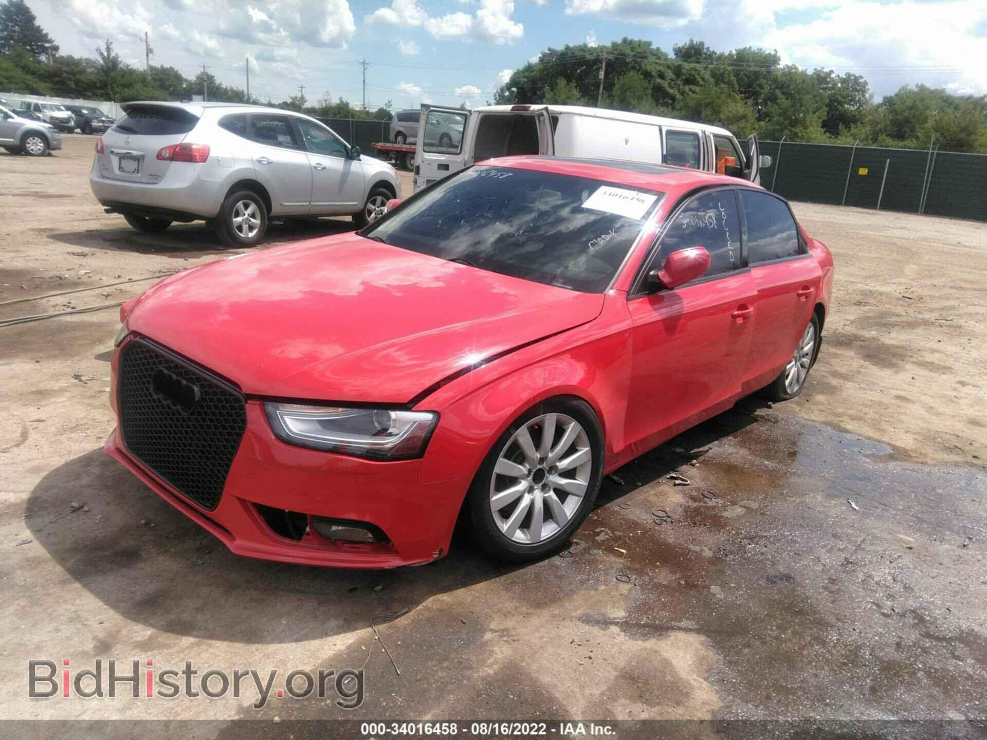 2013 AUDI A4 - VIN: WAUAFAFLXDN036858 - Фото 2