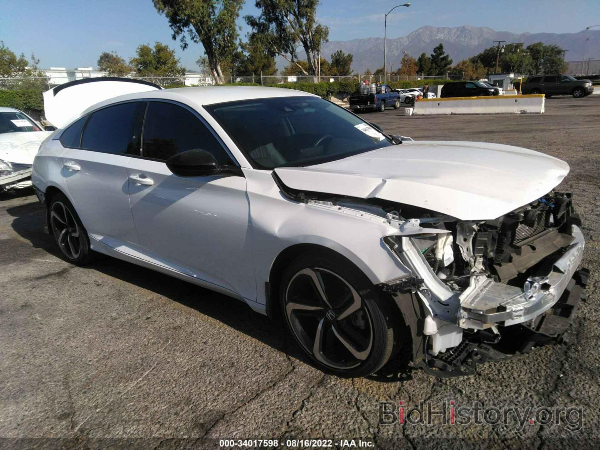 Photo 1HGCV1F42MA107986 - HONDA ACCORD SEDAN 2021