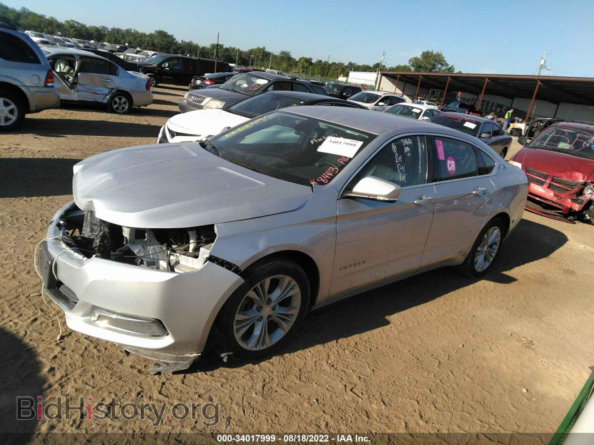 2014 CHEVROLET IMPALA - VIN: 2G1125S31E9108443 - Фото 2