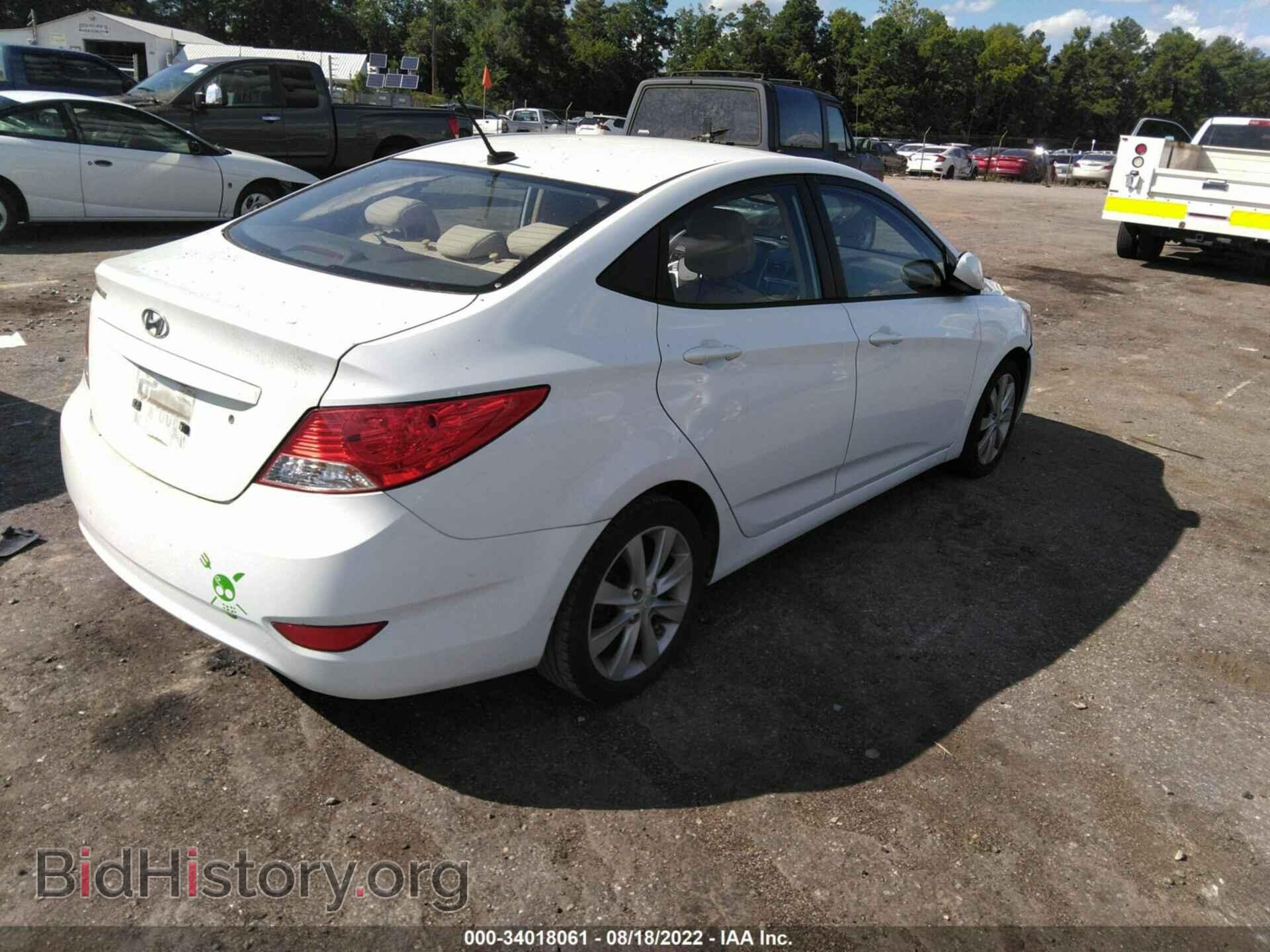 2012 HYUNDAI ACCENT - VIN: KMHCU4AE7CU226659 - Фото 4